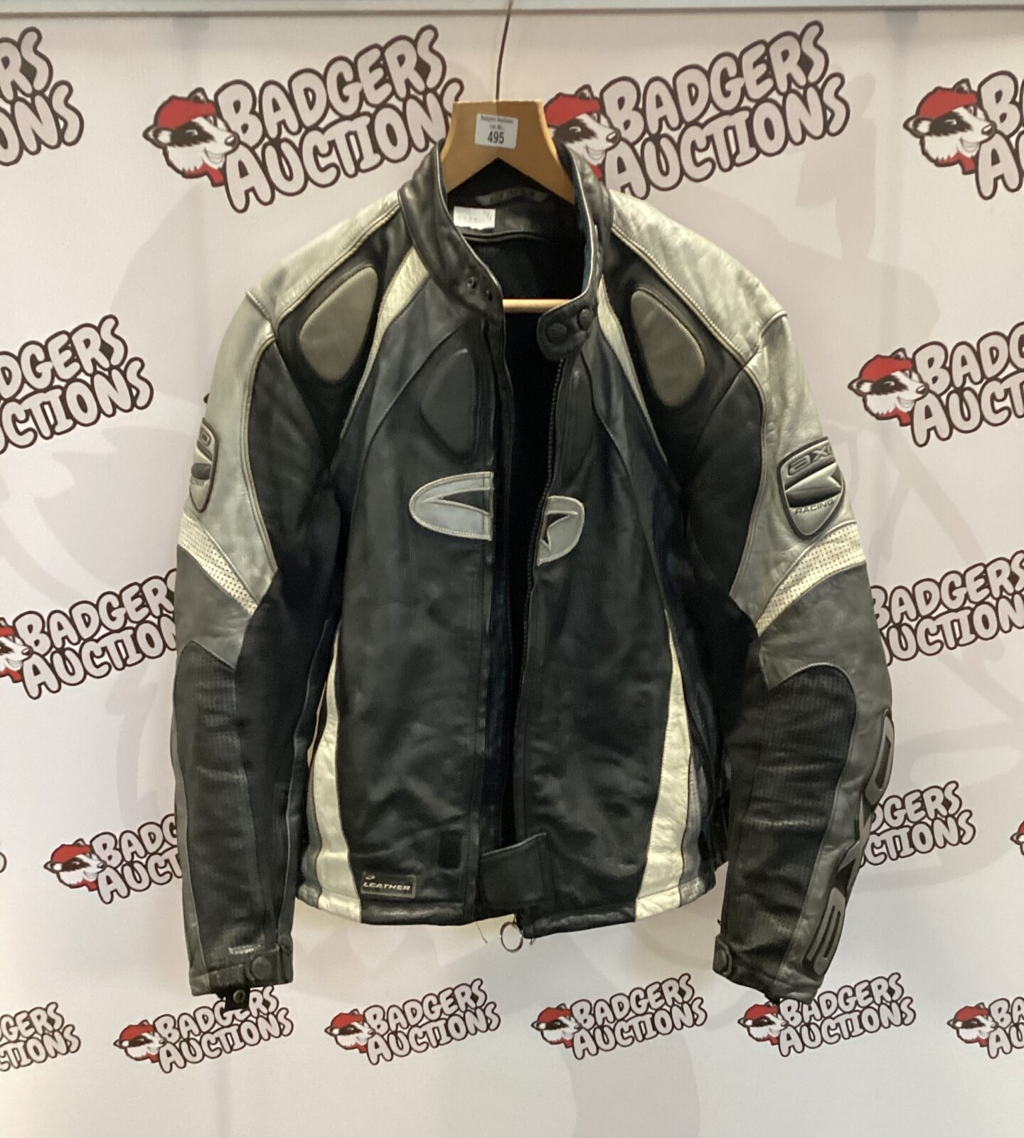 Axo racing leather motorcycle jacket size S