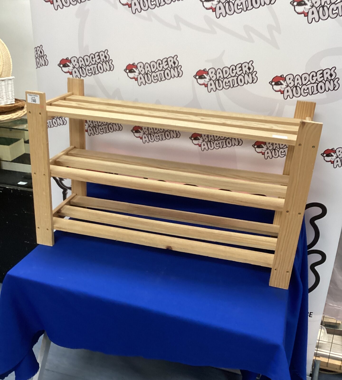 Pine Shoe Rack/Table