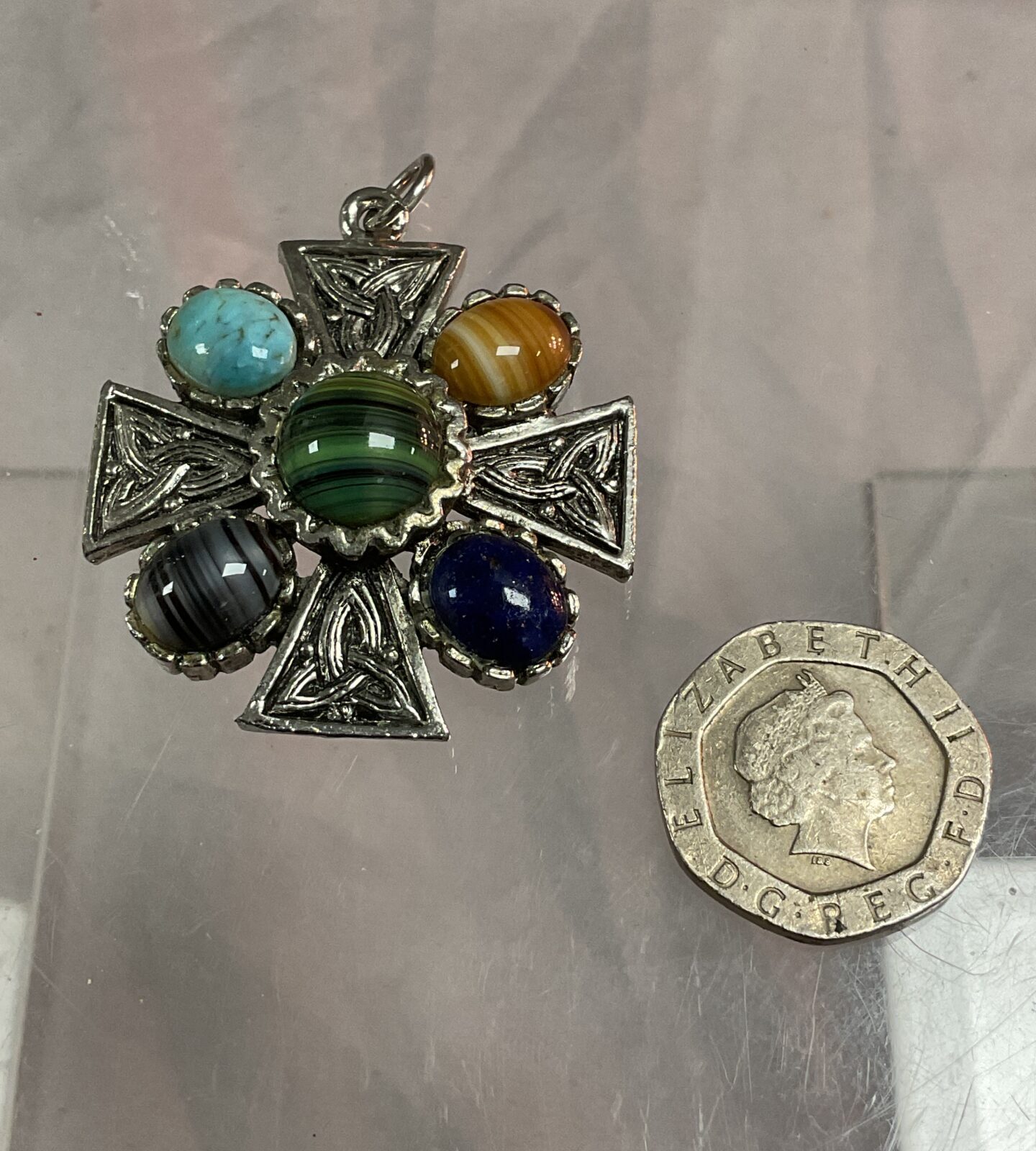 Scottish stone set pendant