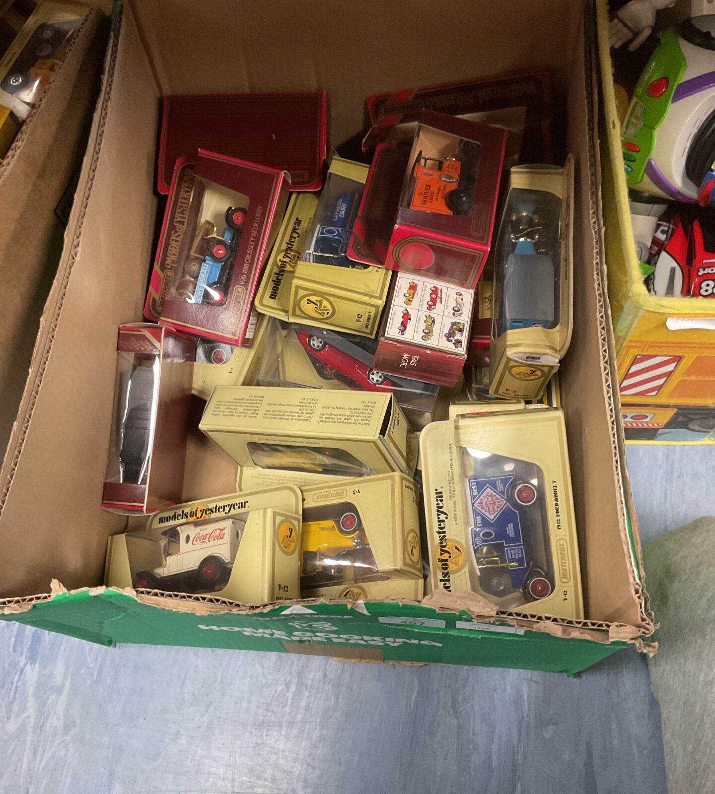 Box of mixed boxed diecast models