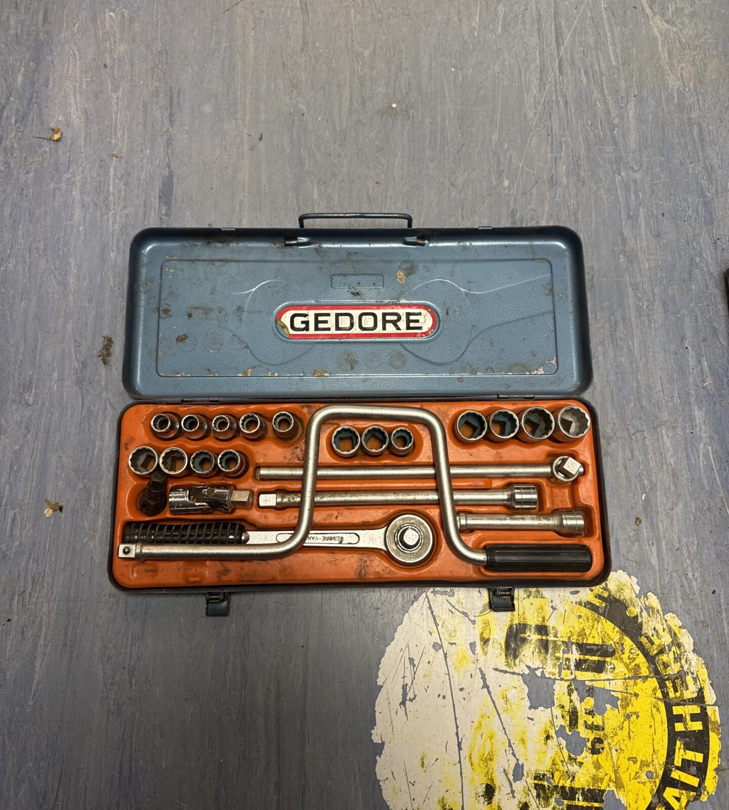 Vintage gedore 1/2” ratchet & socket set