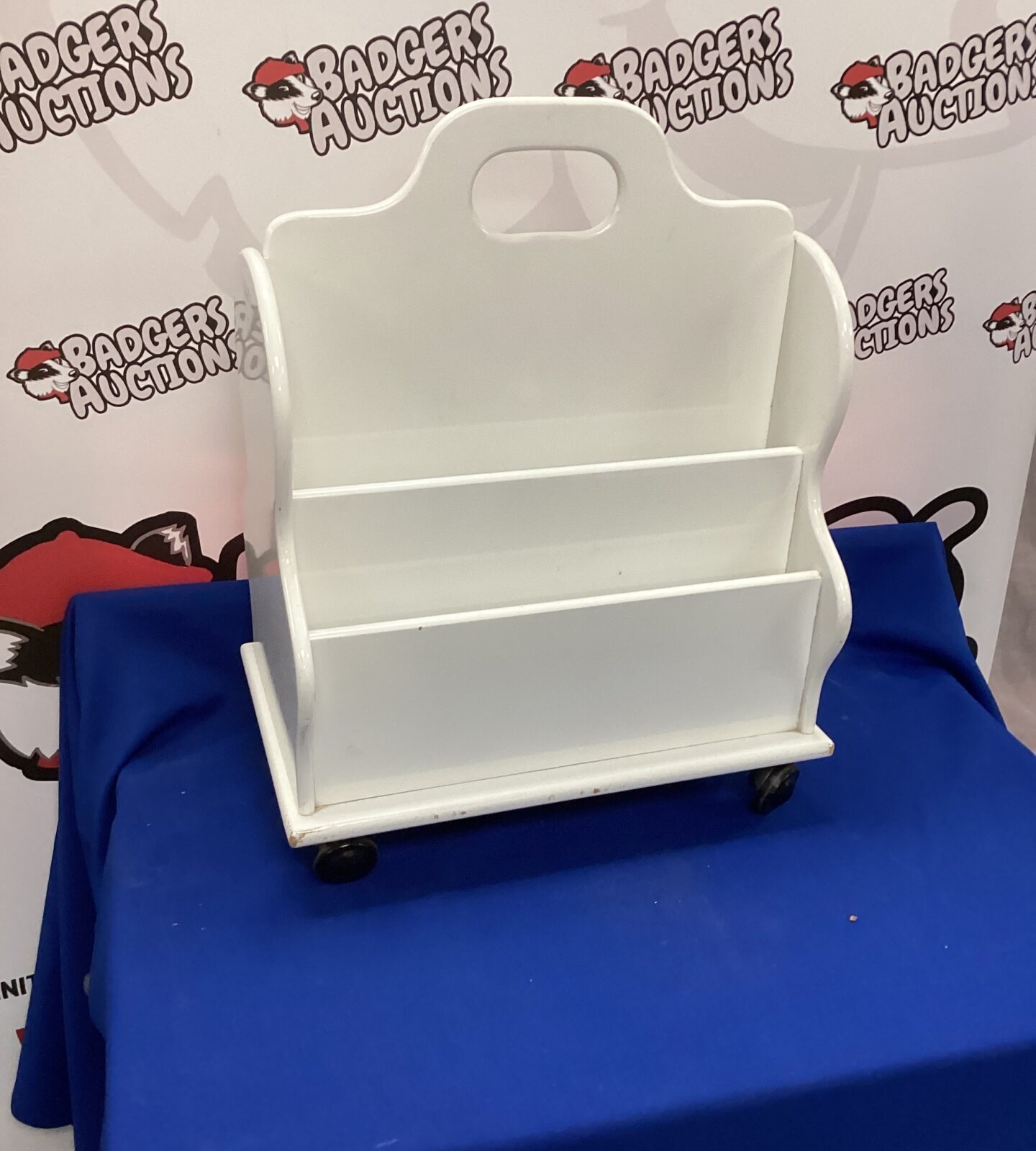 White Magazine Rack