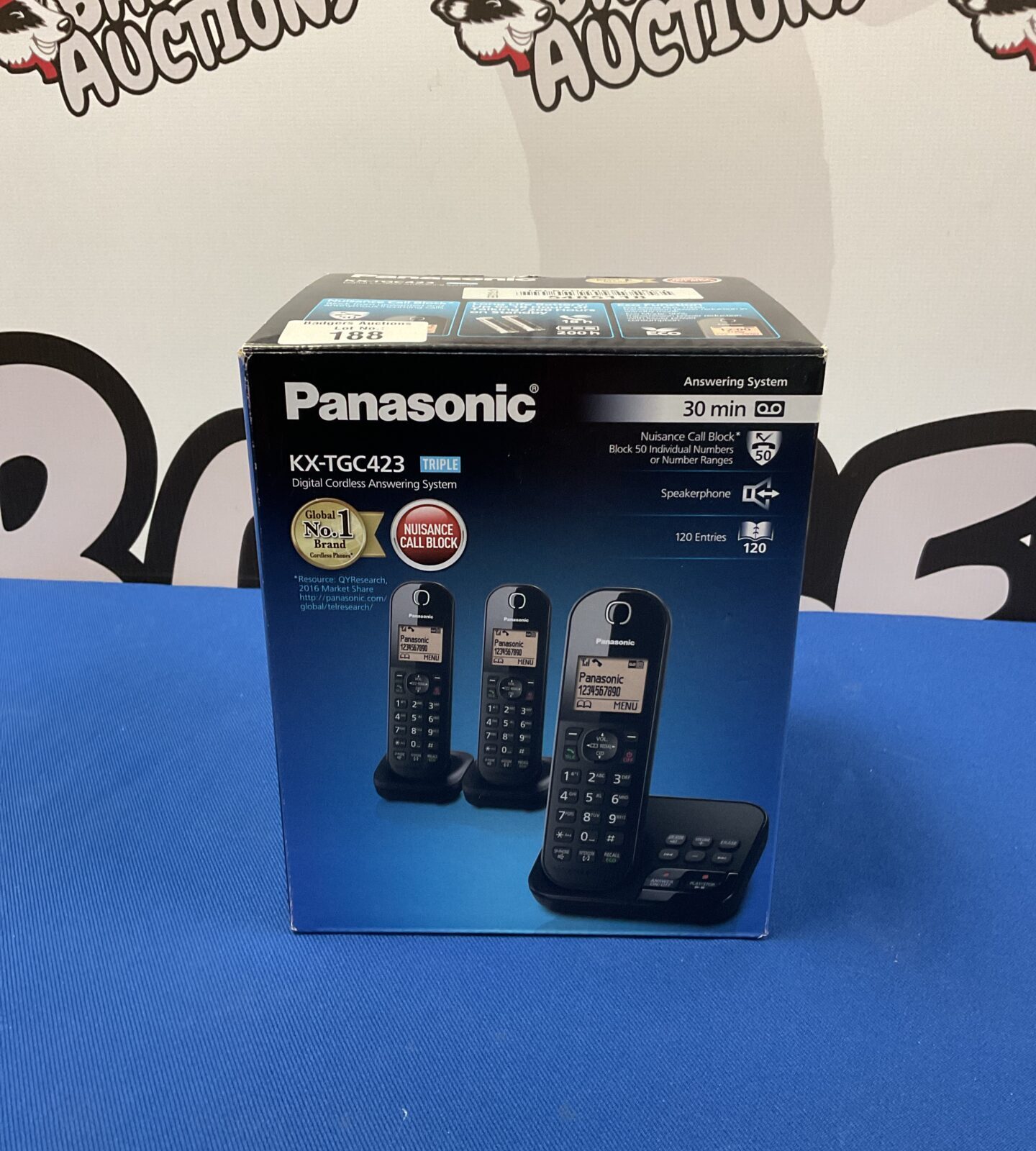 Panasonic kx-tgc423 triple home phone set