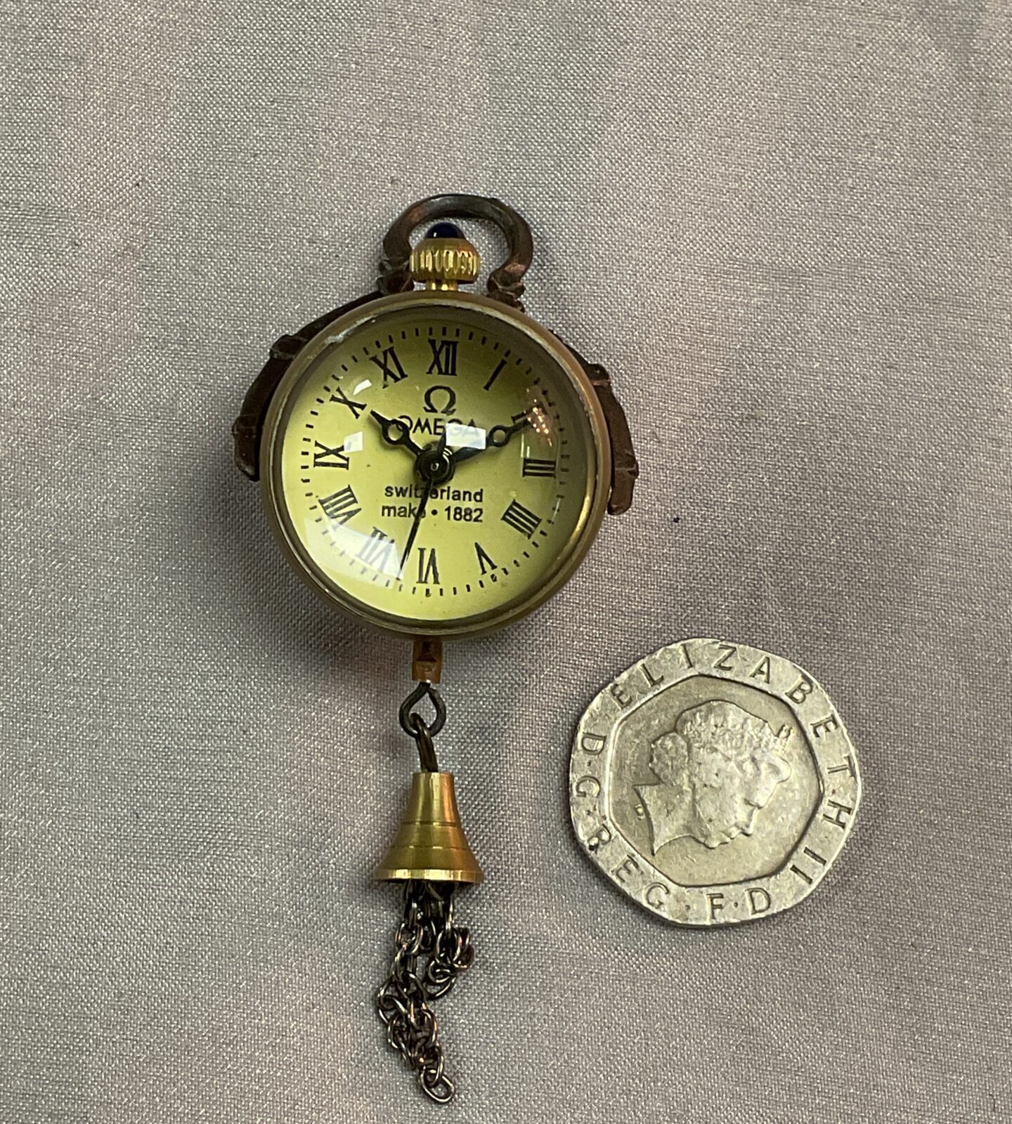 Vintage Omega style Ball pendant mechanical movement watchnworking