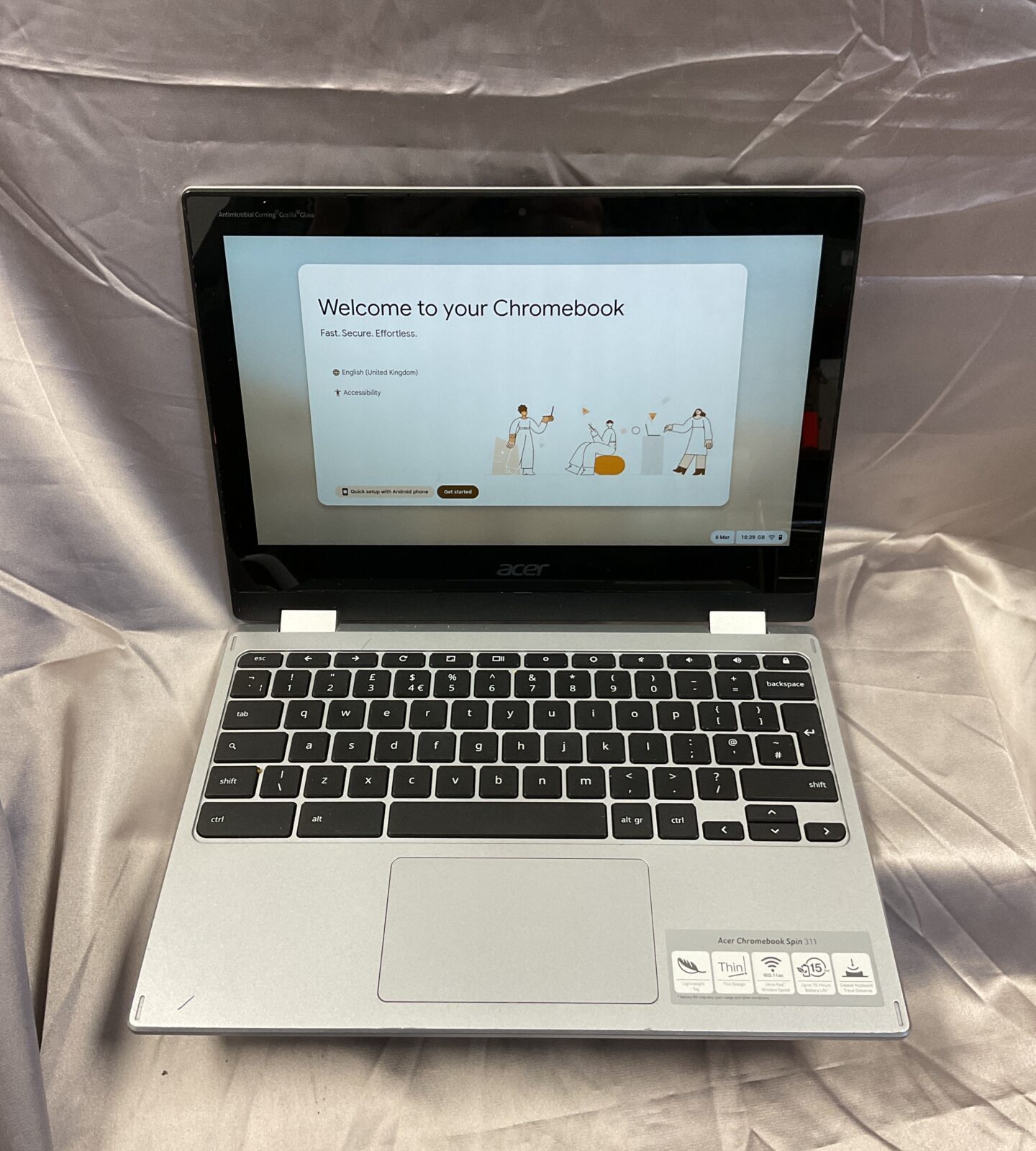 Acer chromebook spin 311 working no charger