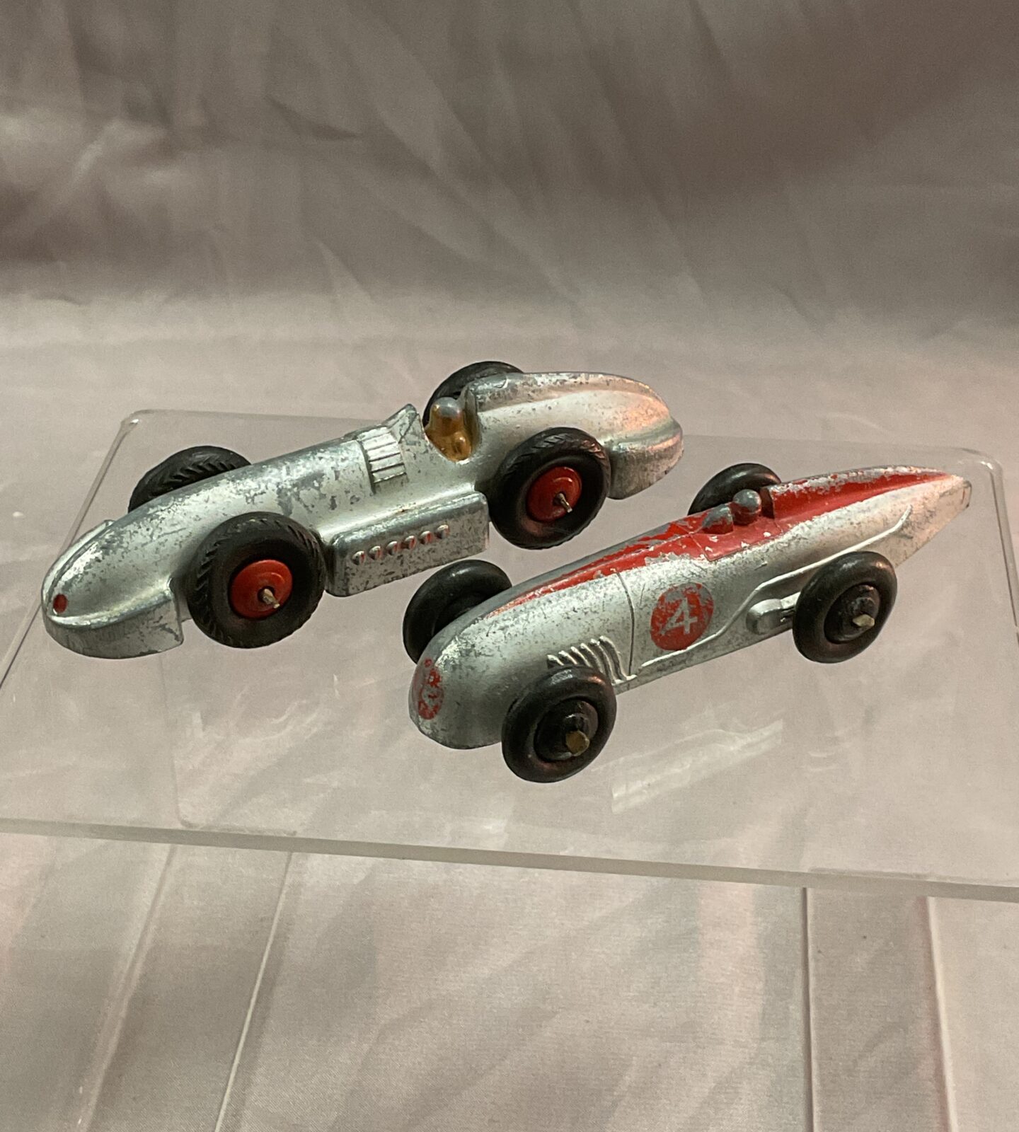 Two vintage dinky land speed cars inc speed or the wind