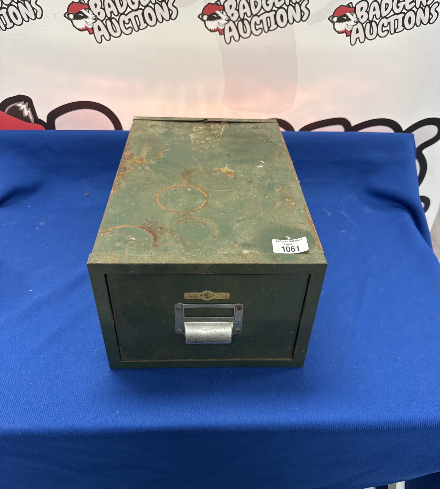 Vintage criterion metal single filing drawer 15.5” length