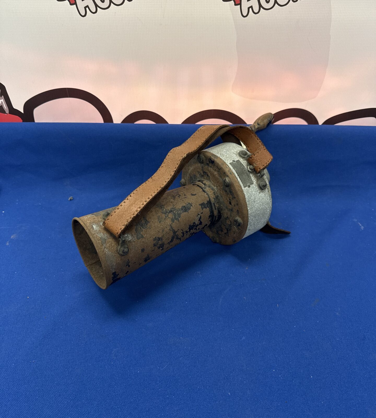 Vintage wind up claxon horn