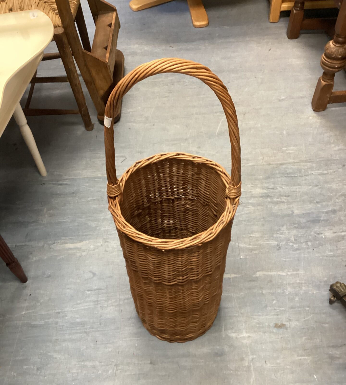 Wicker log basket / stick stand