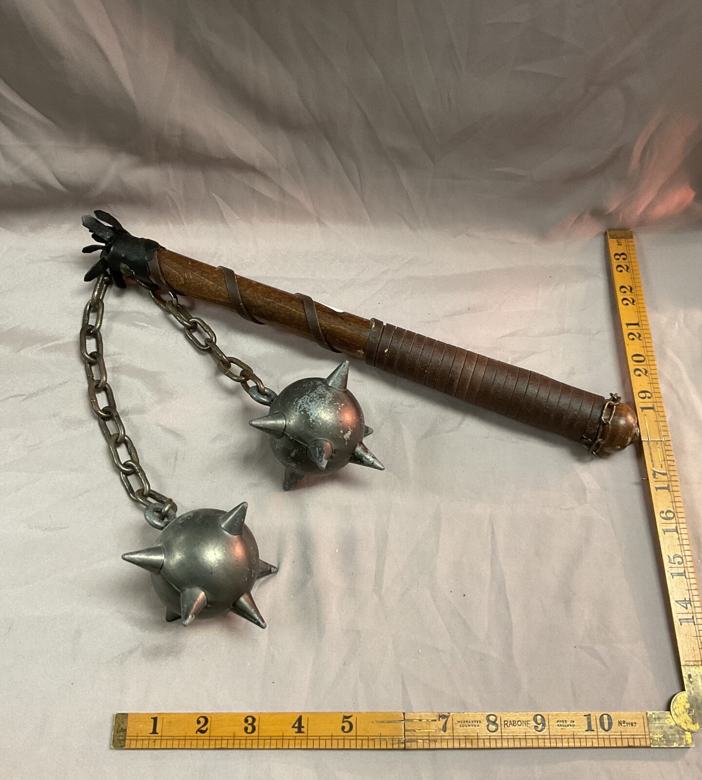 Re enactors medieval mace