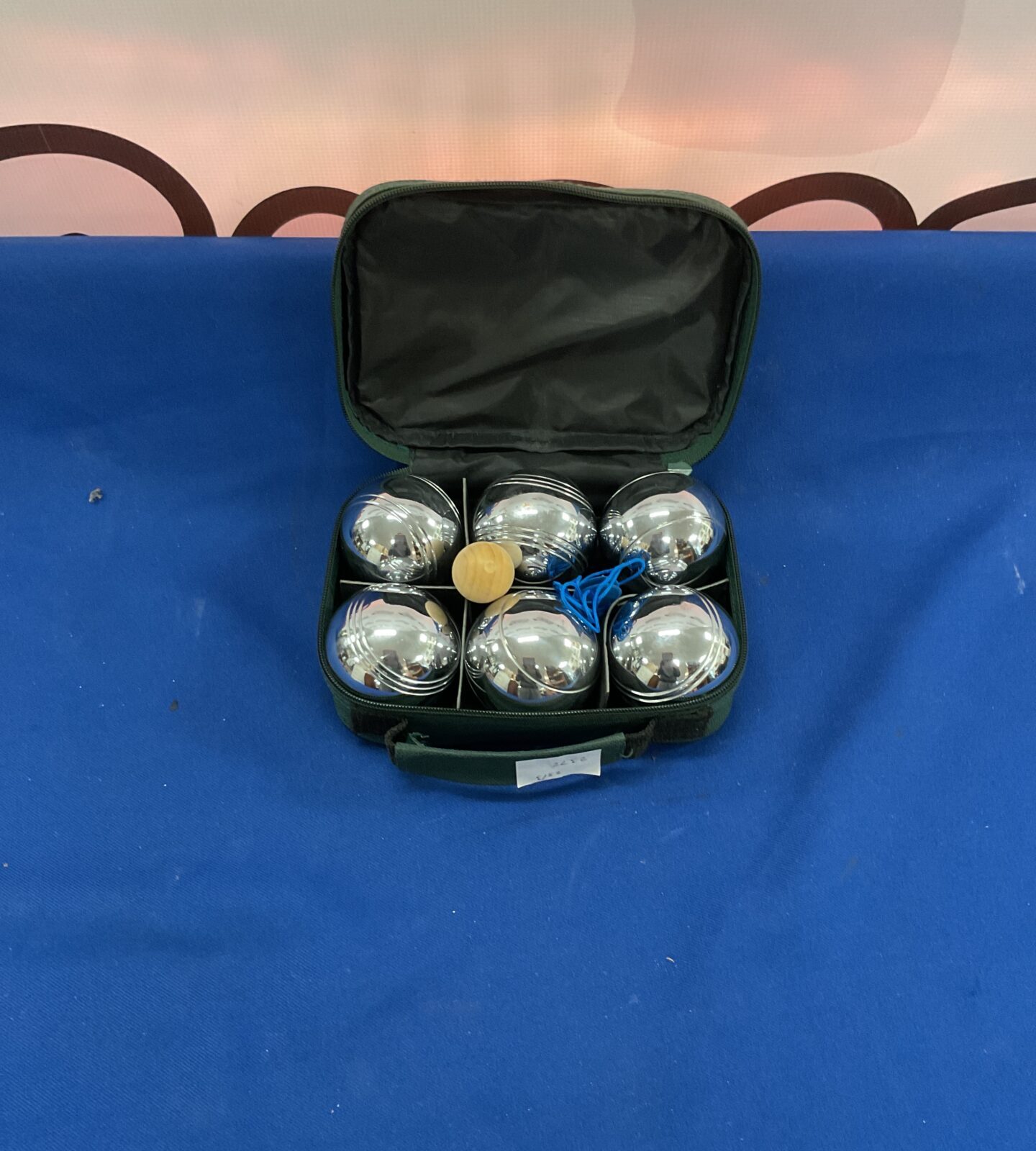 Set of boules in case