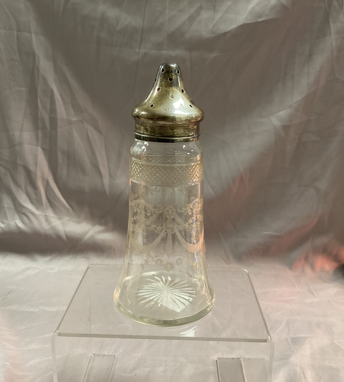 Chester Hallmarked Silver topped Sugar sifter