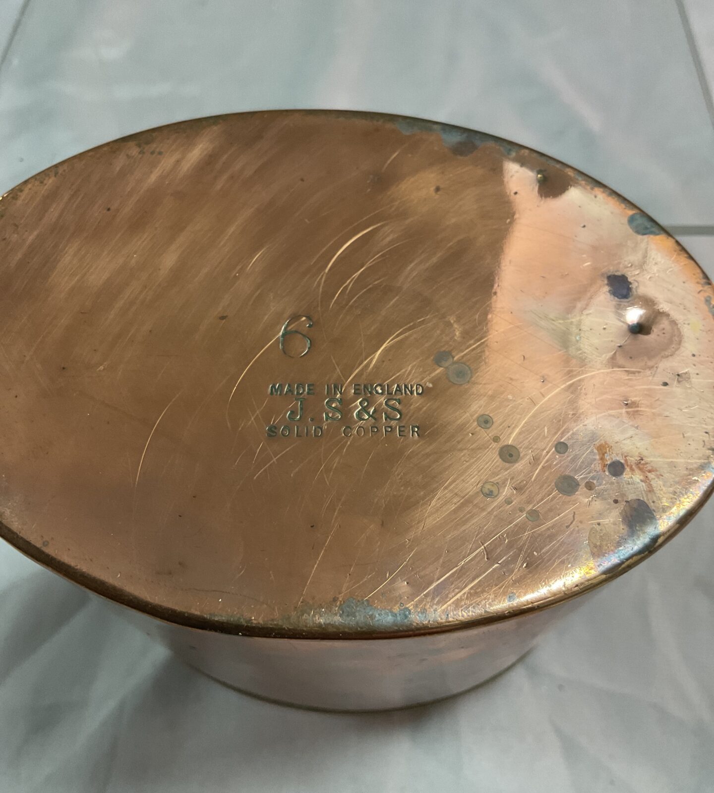 J S Sankey art nouveau copper 6oz tea caddy - Image 2