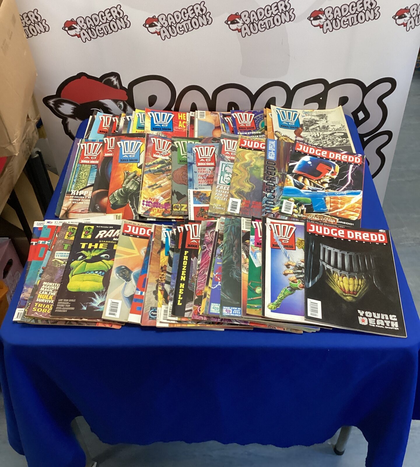 Large collection of 2000AD judge dredd comics