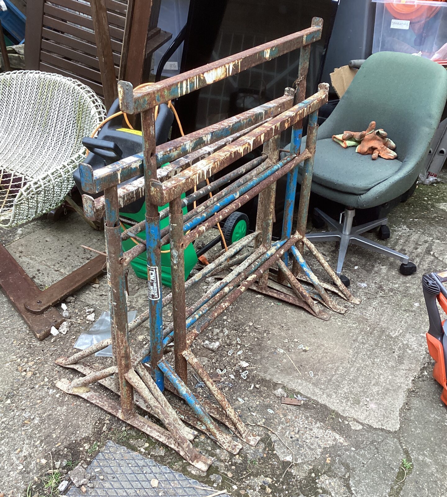 Set of builders tressels