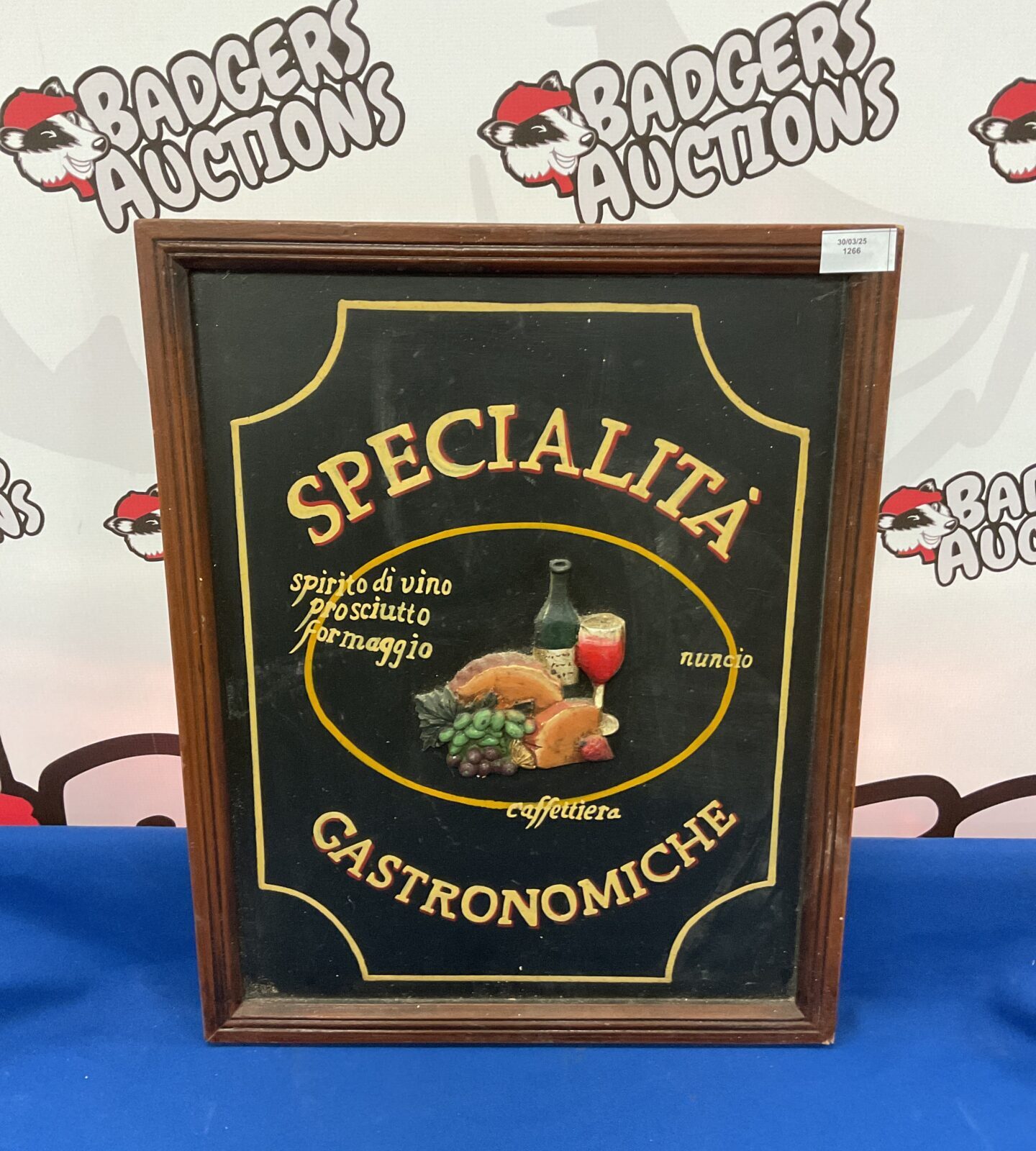 Wooden specialita gastronomiche wooden wall art panel