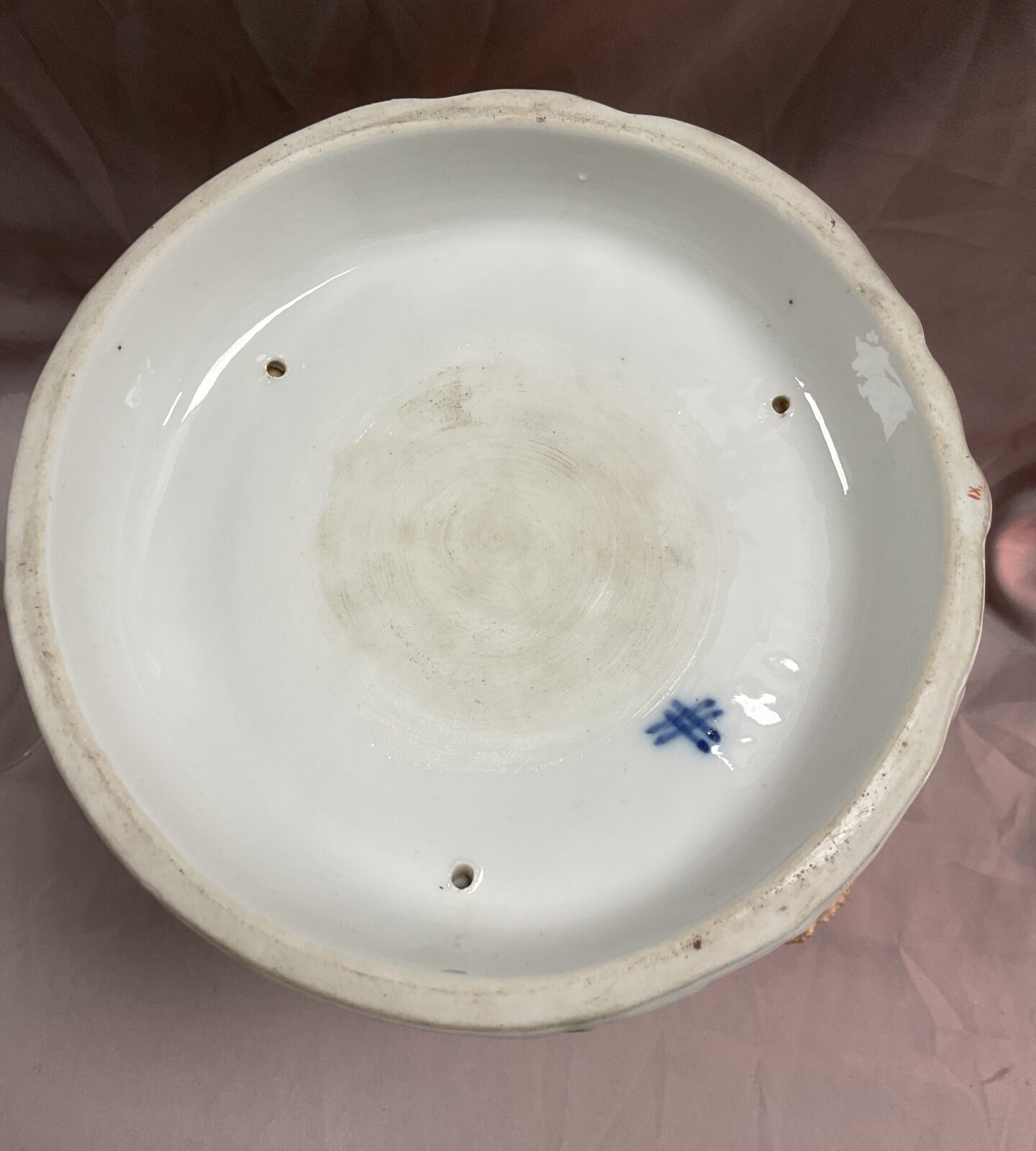 Victorian 1865-1907 Schierholz porcelain oil lamp - Image 2