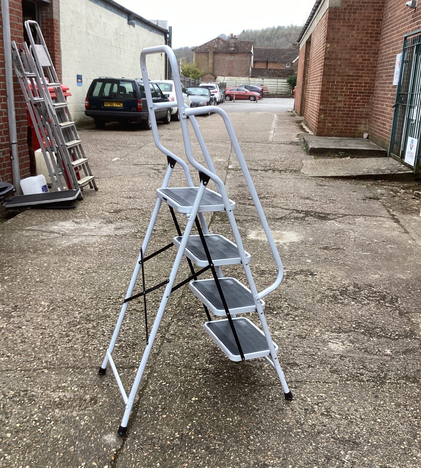 Set of White Steps