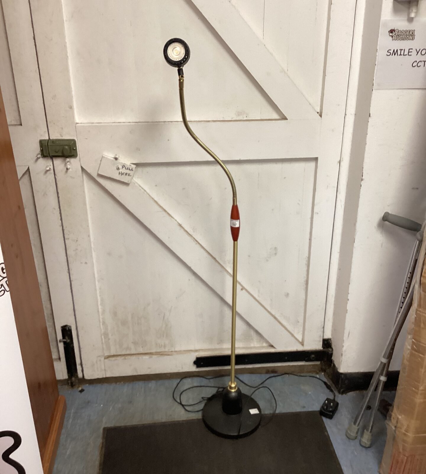Brass serious readers reading lamp with flexible head