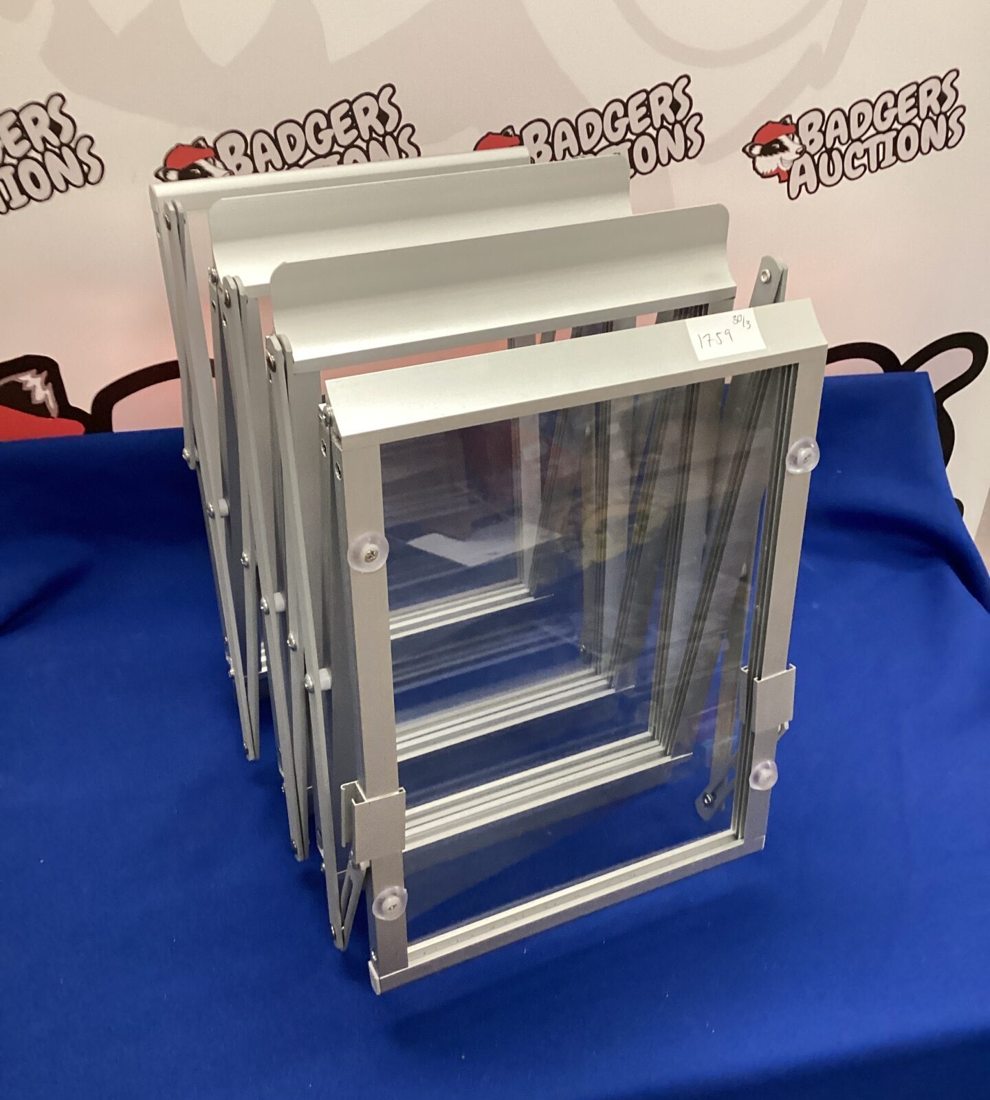 Folding literature display stand