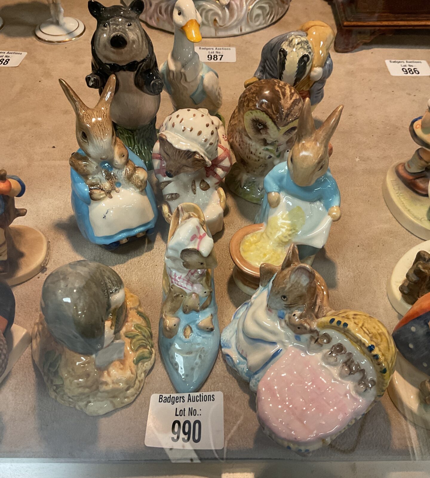 Ten Beswick and royal Albert Beatrix potter figures