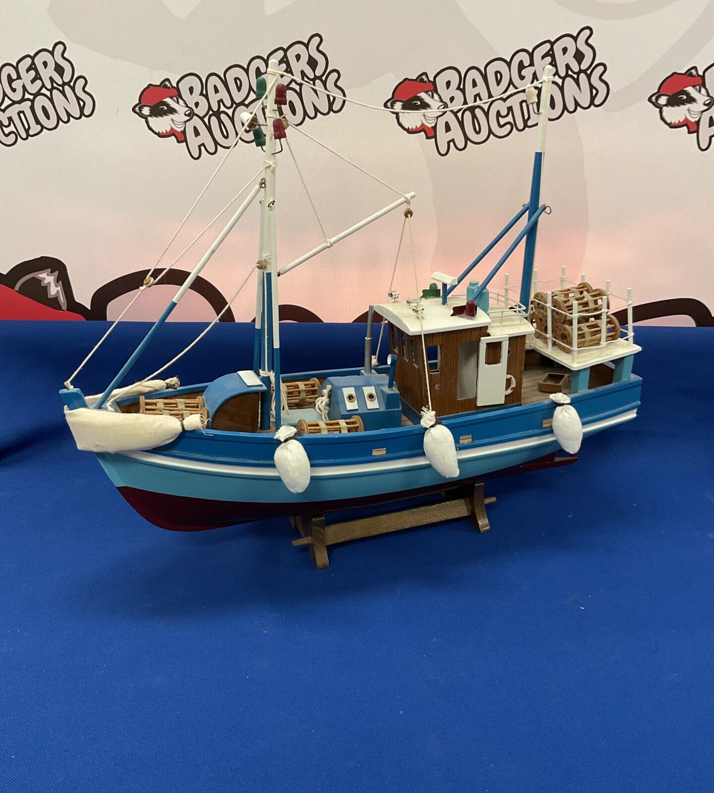 Wood Model lobster Fishing boat