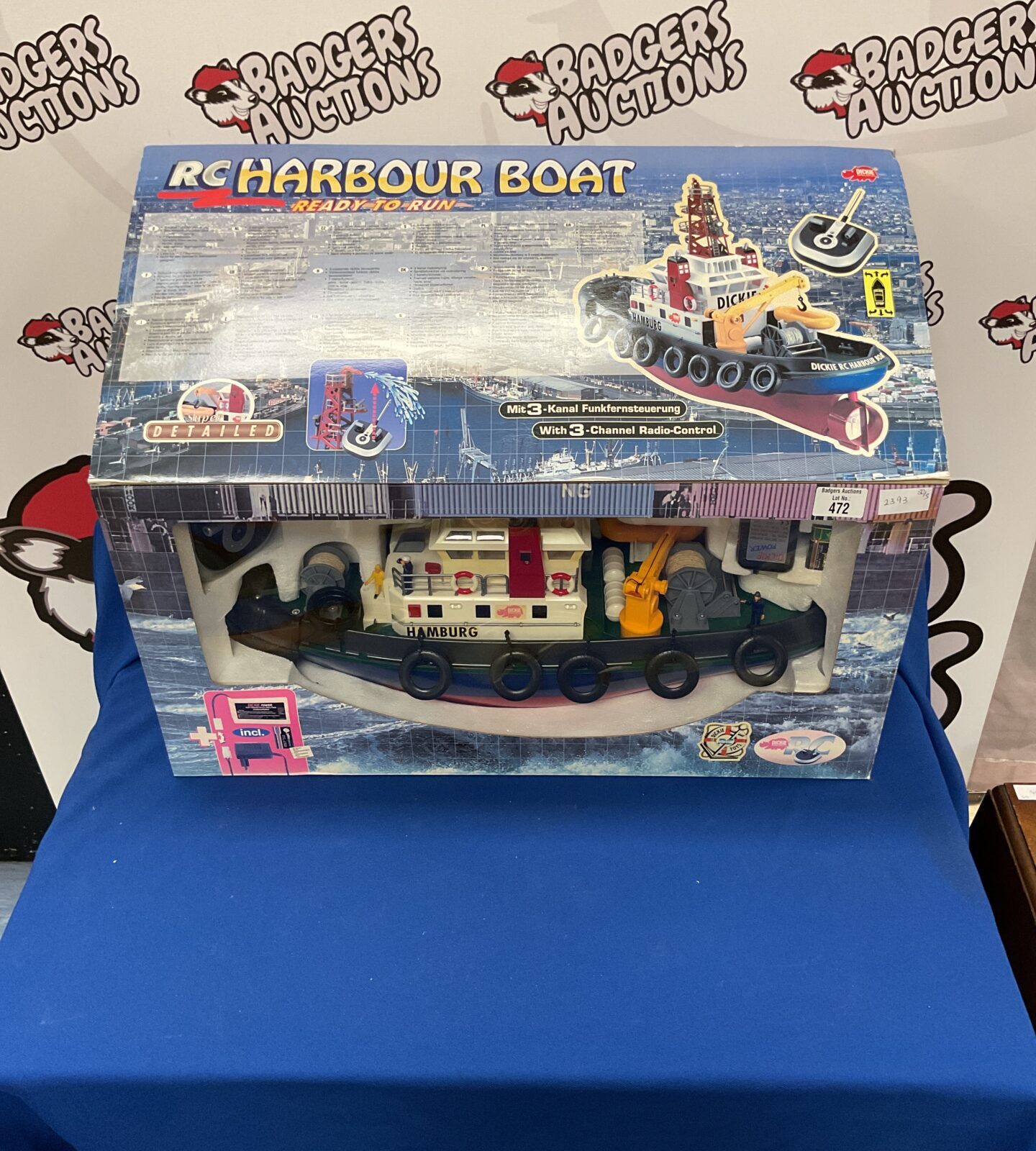 Dickie Rc Harbour Boat Toy Boxed