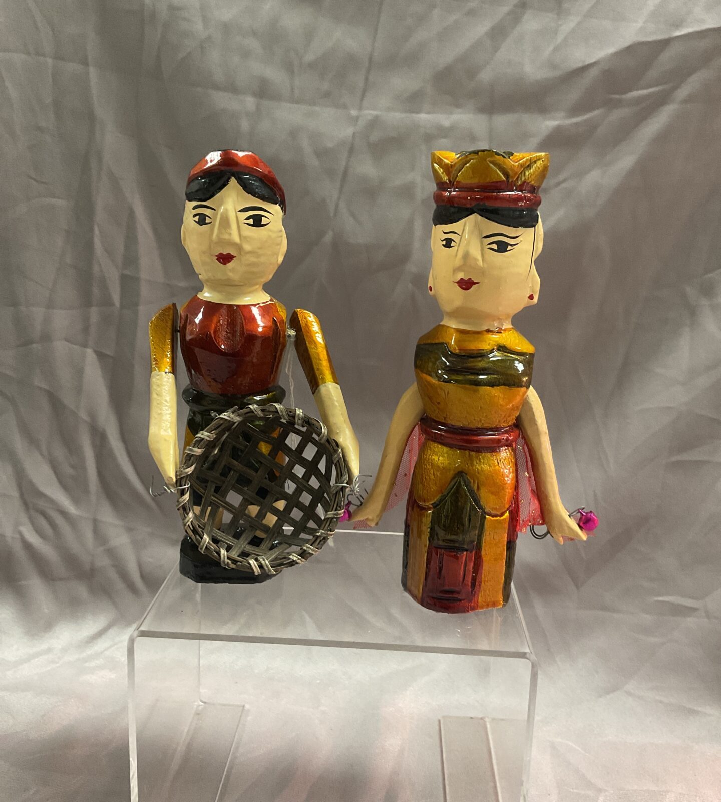 two 6” chinese water puppets
