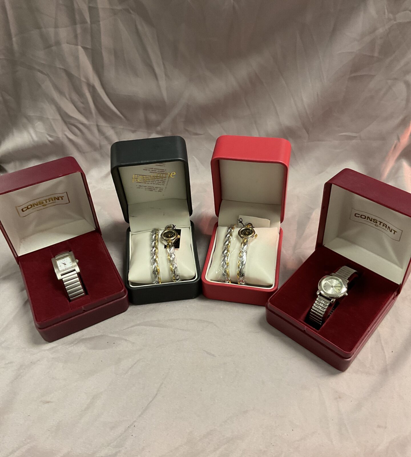four ladies wristwatches inc two with Matching bracelets