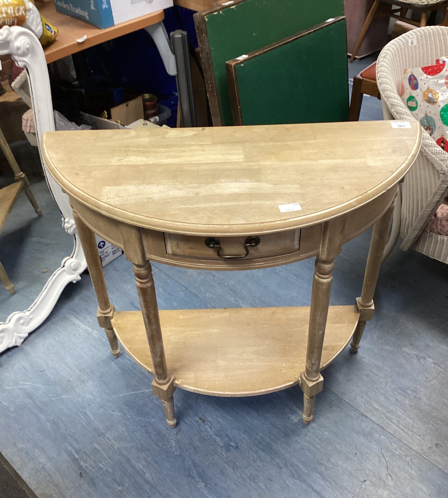 Demi lune  hall table