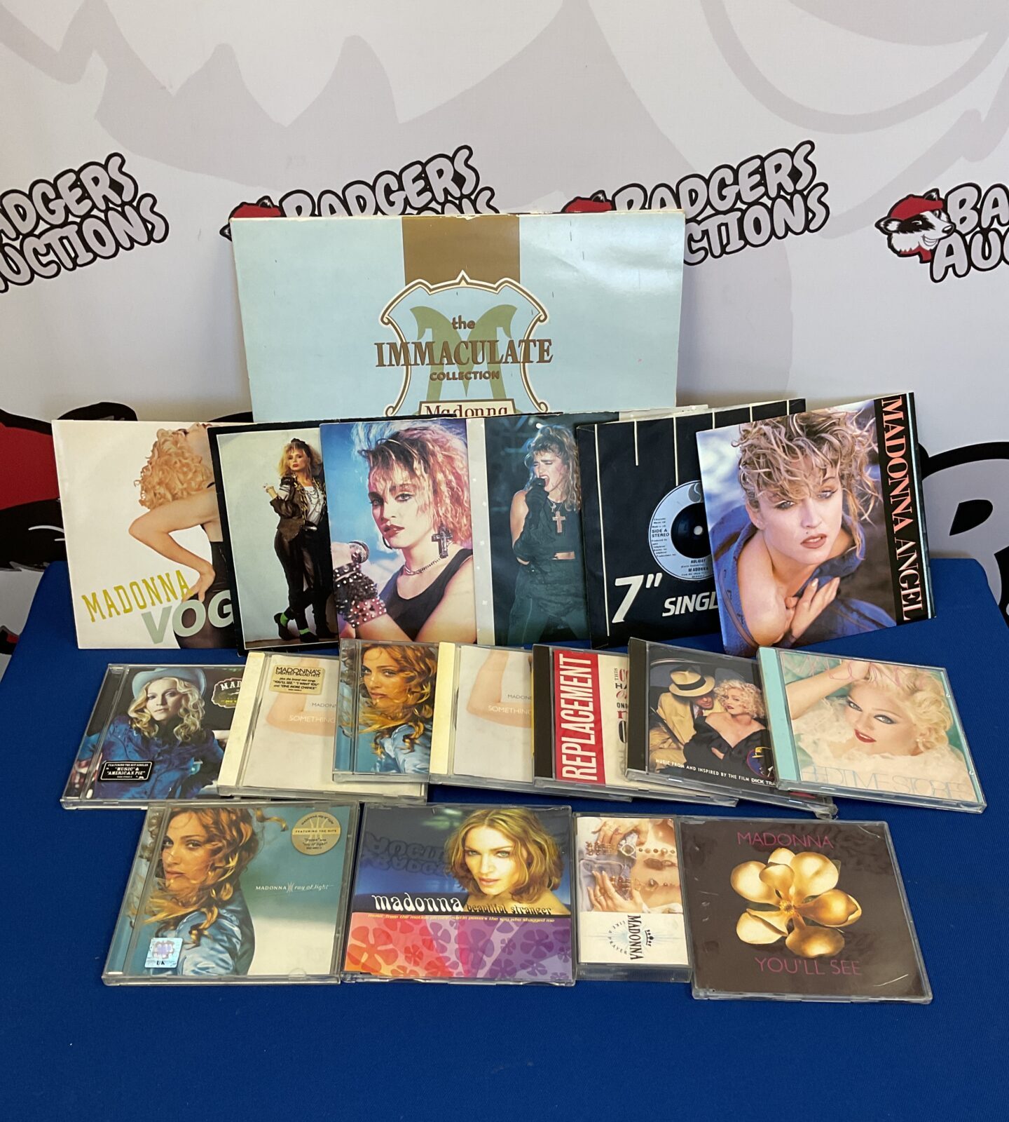 Collection of madonna vinyl records & cds