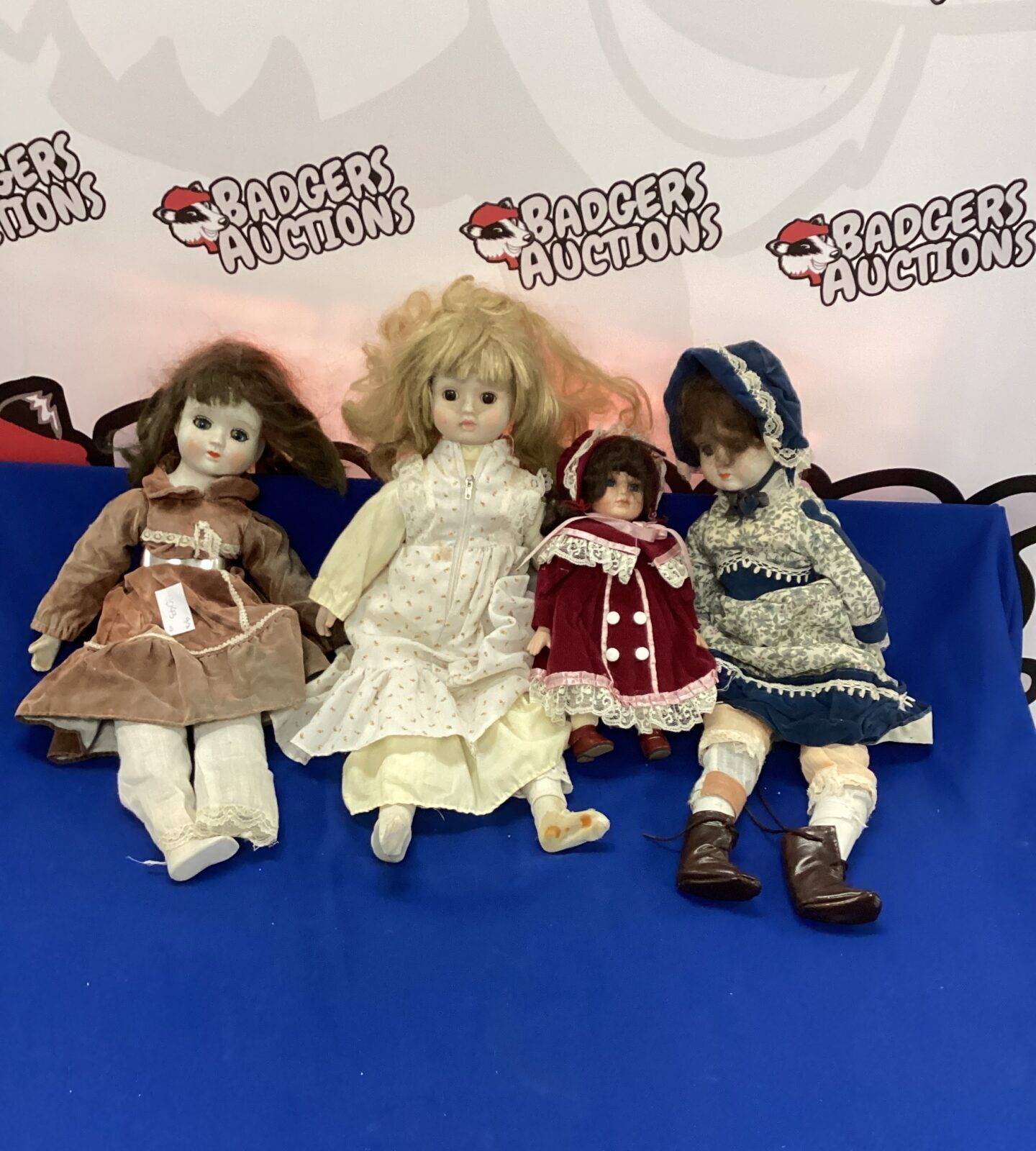 Four vintage dolls