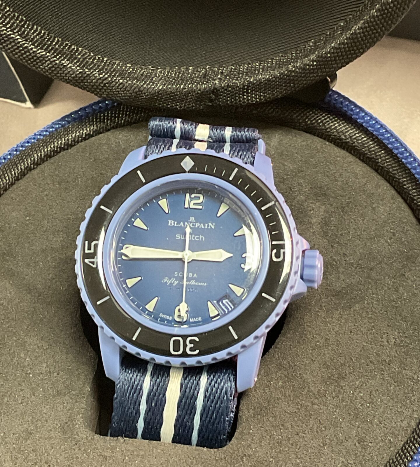 Blancpain swatch style Atlantic Ocean bioceramic scuba 50 fathoms collection