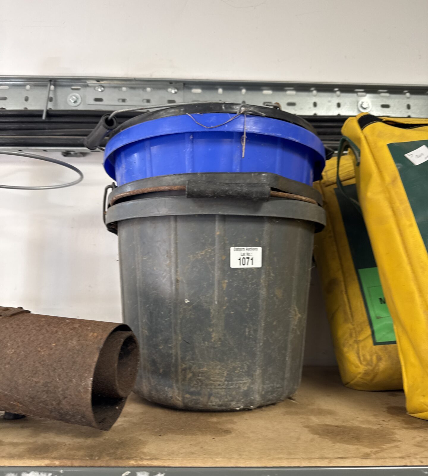 Lot of four plastic buckets