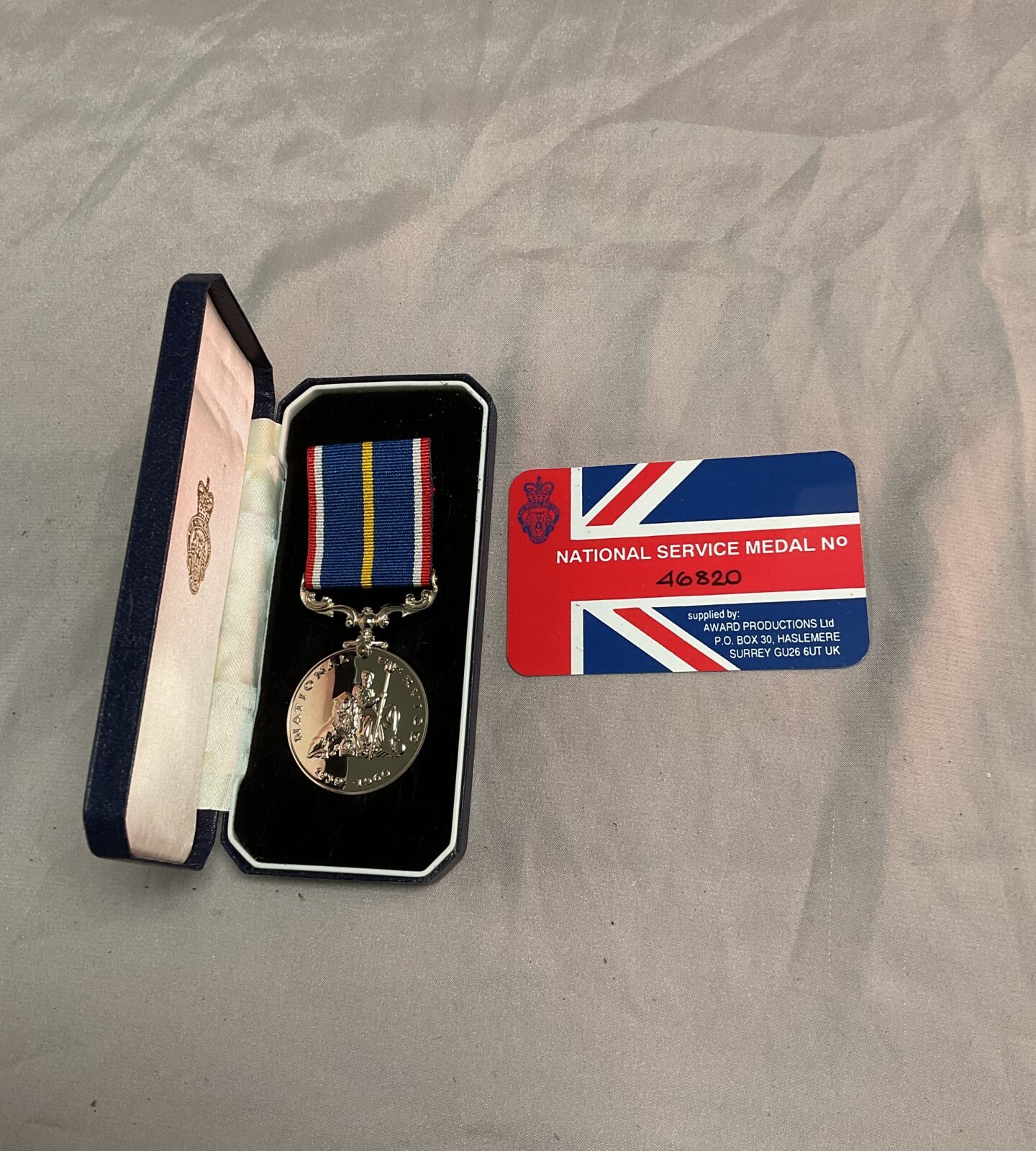 National service medal  No 46820