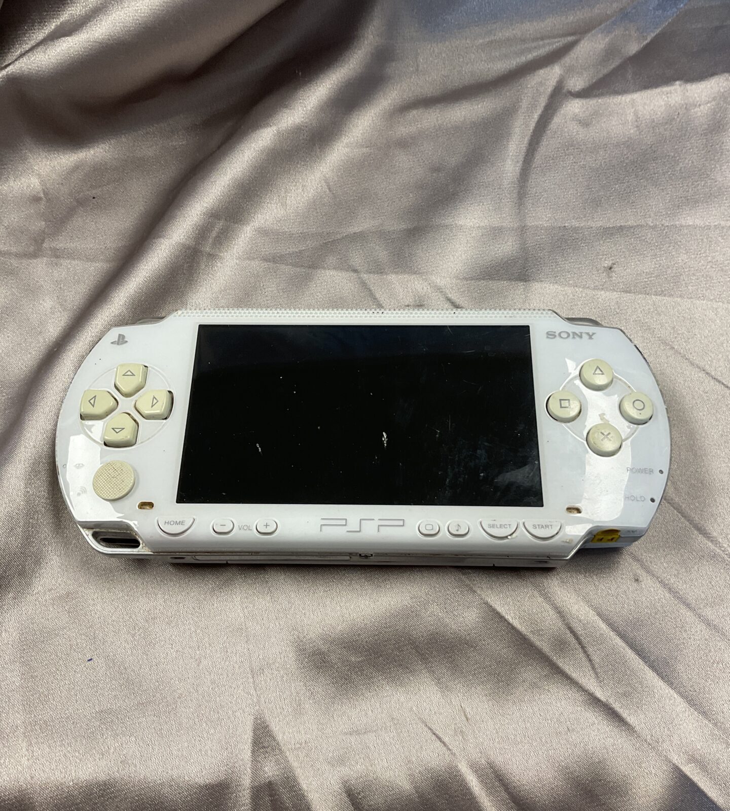 White sony psp console only