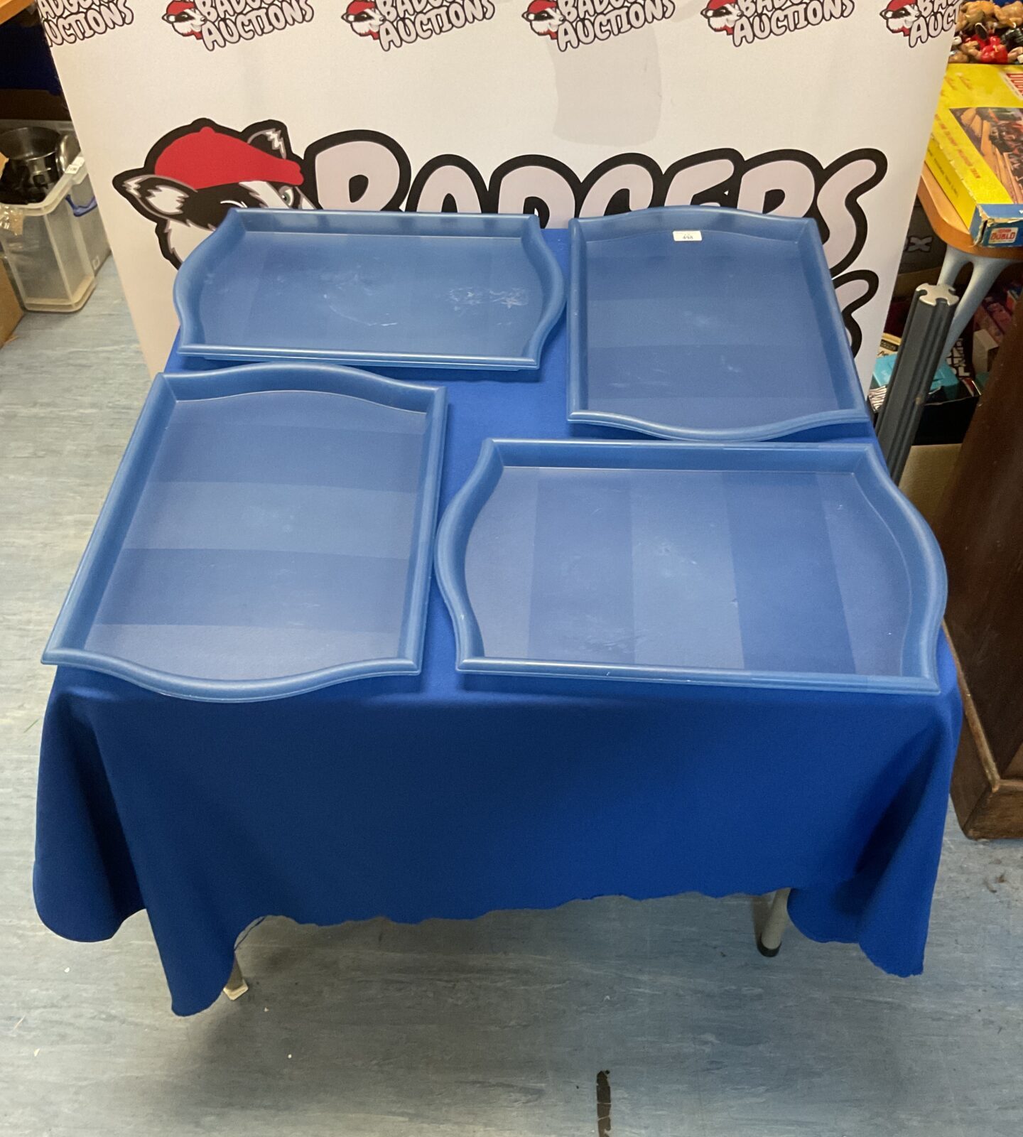 Four Ikea Plastic Serving Trays