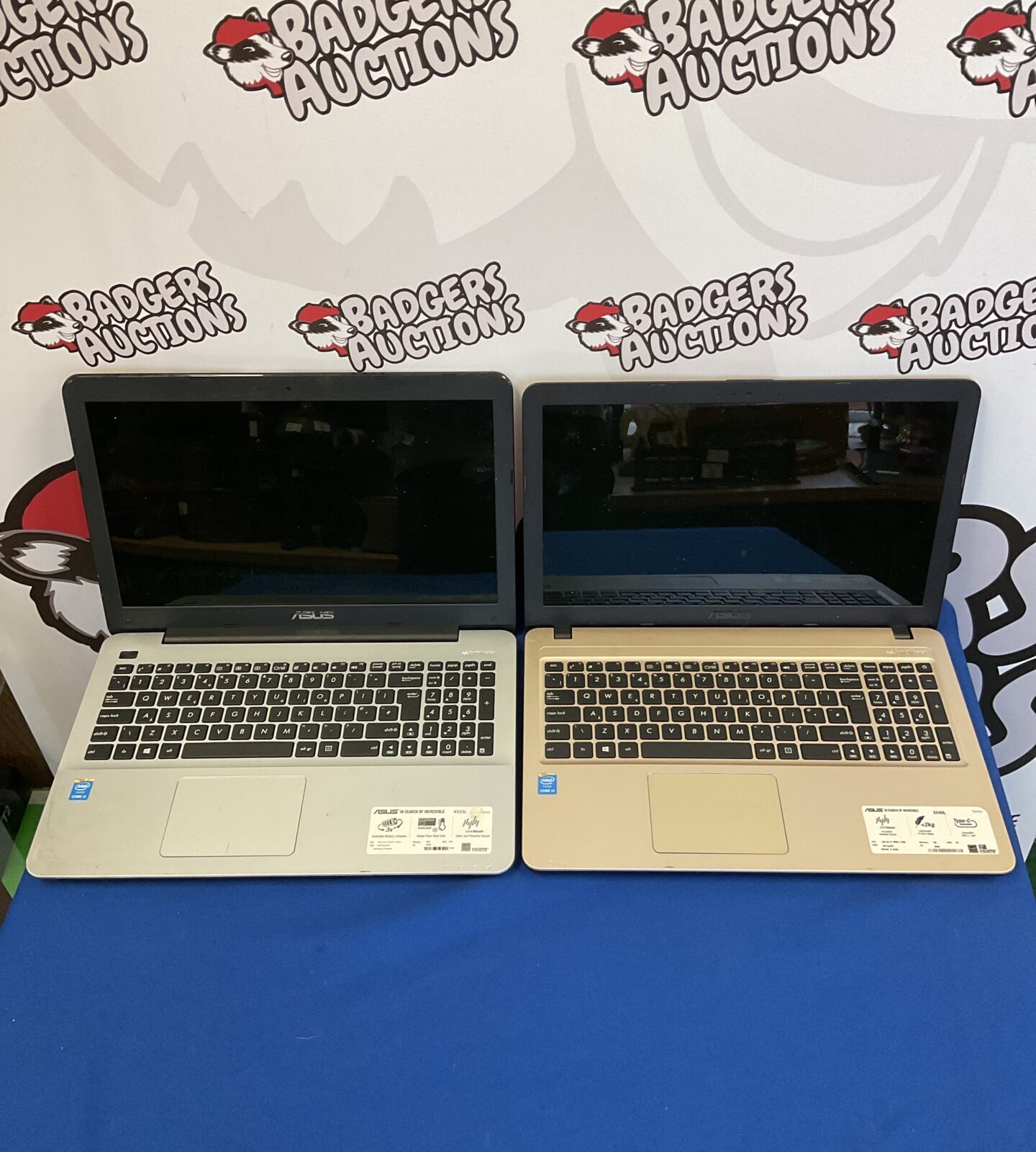 Two asus laptops inc x540l & x555l