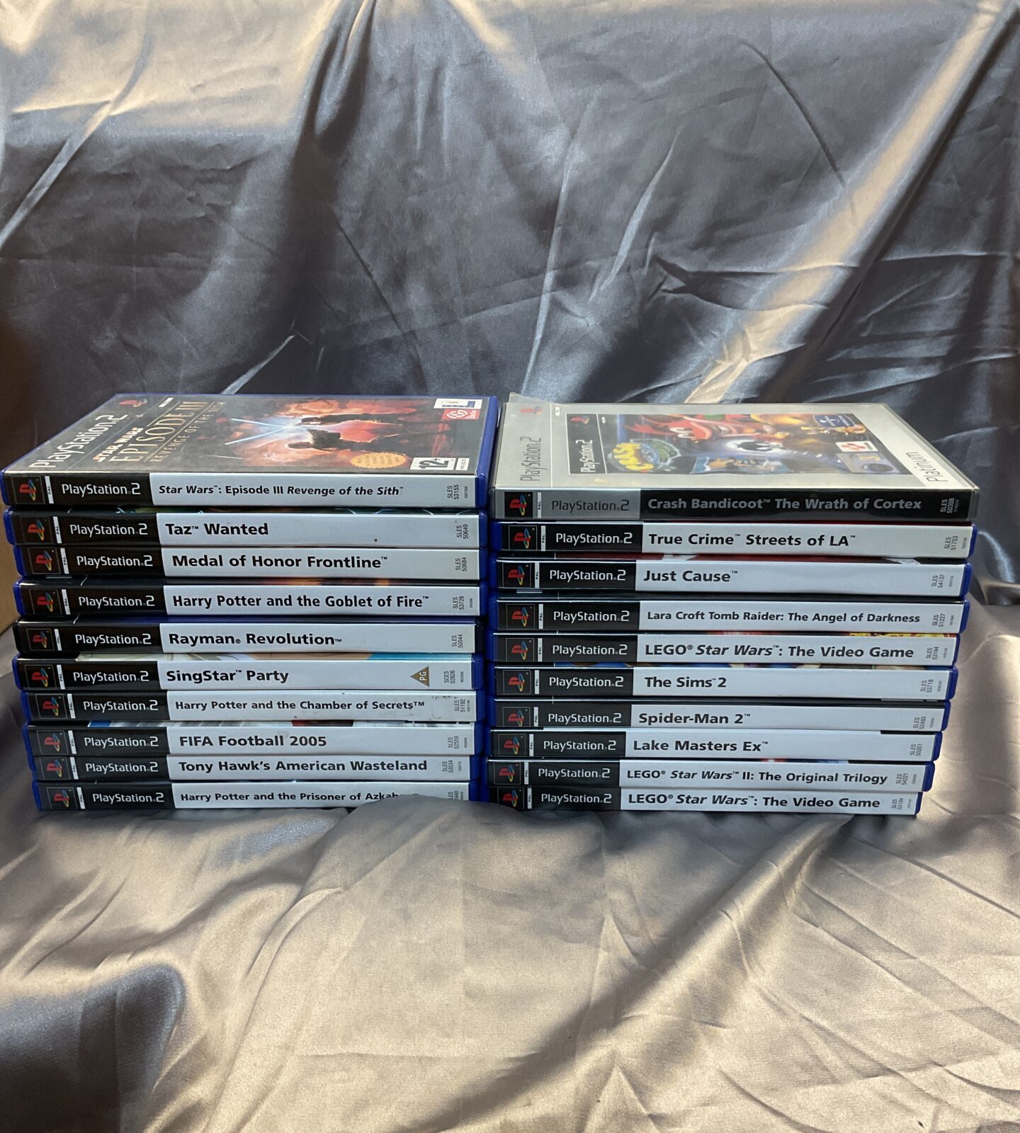 Collection of sony PlayStation 2 games