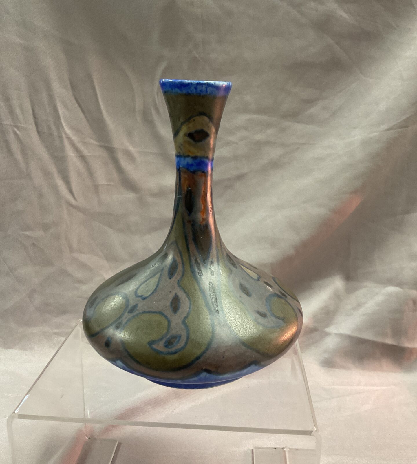 george clews and co chameleon ware 6” art deco vase circa 1935 produced under licence cunard line AF