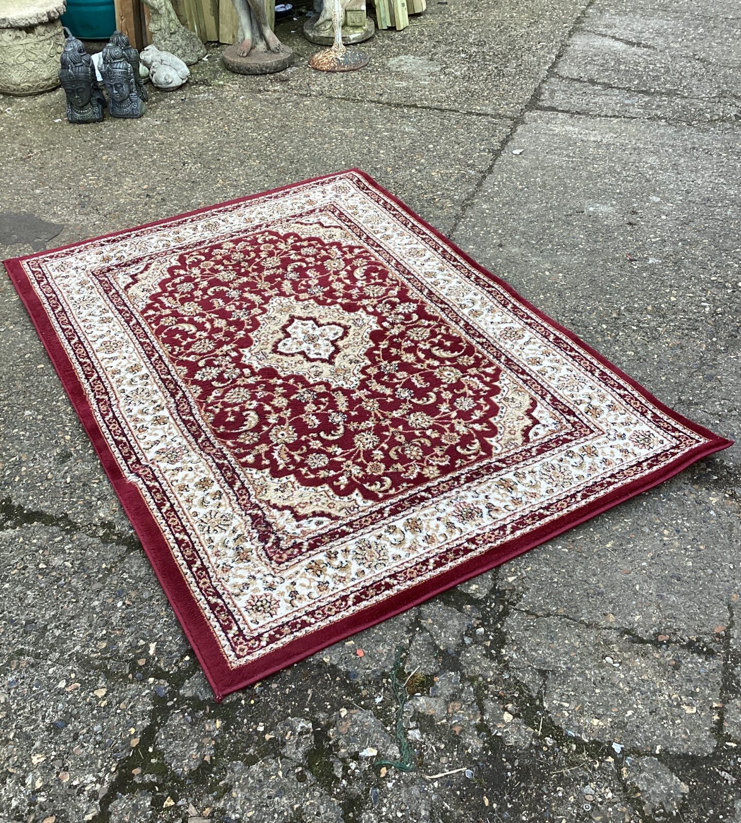 Dunelm red rug 1w0 x 170cm