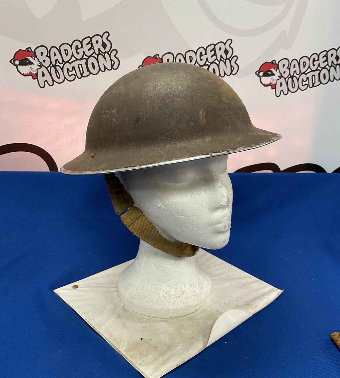 WW 2 1939 British army steel helmet