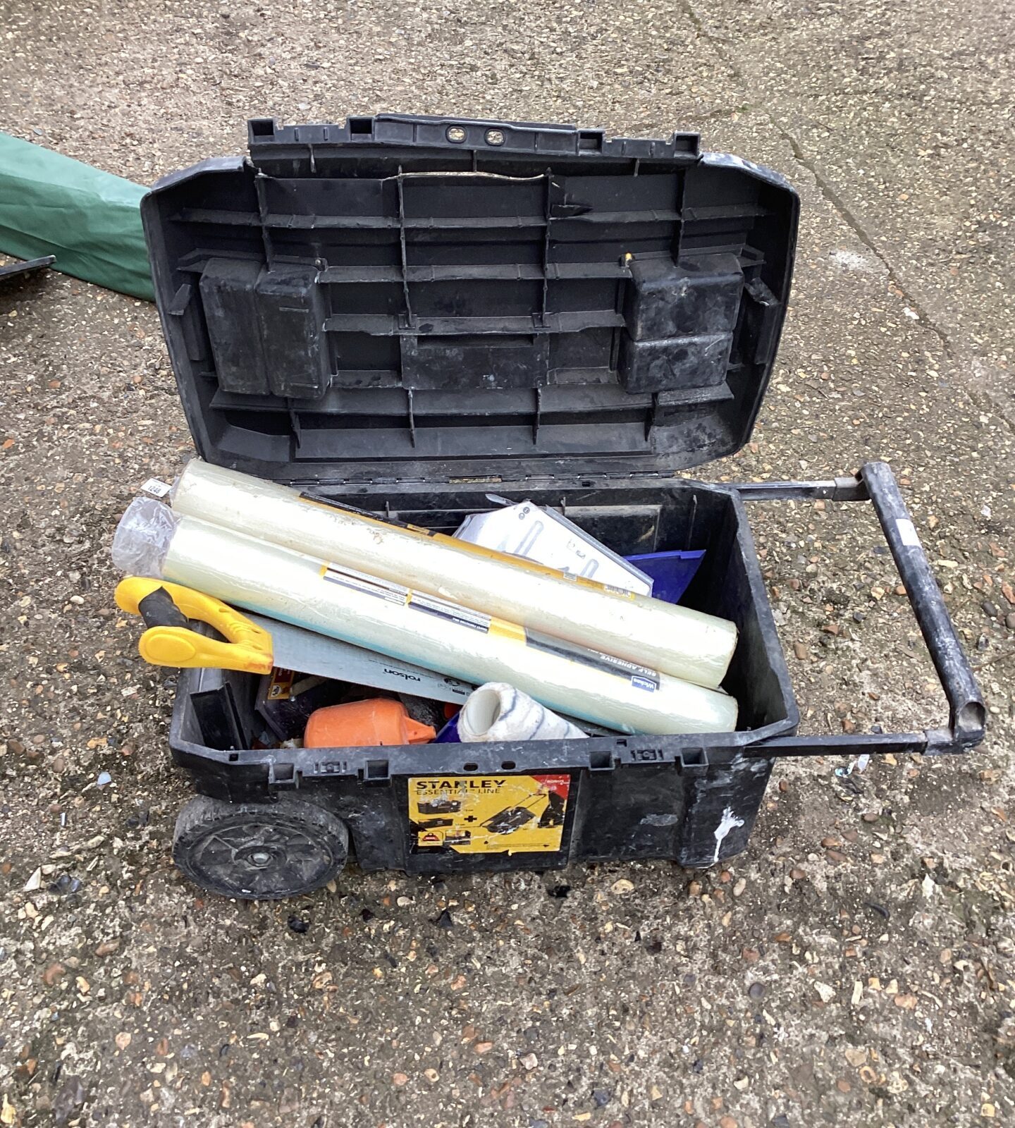 Stanley tool box with contents