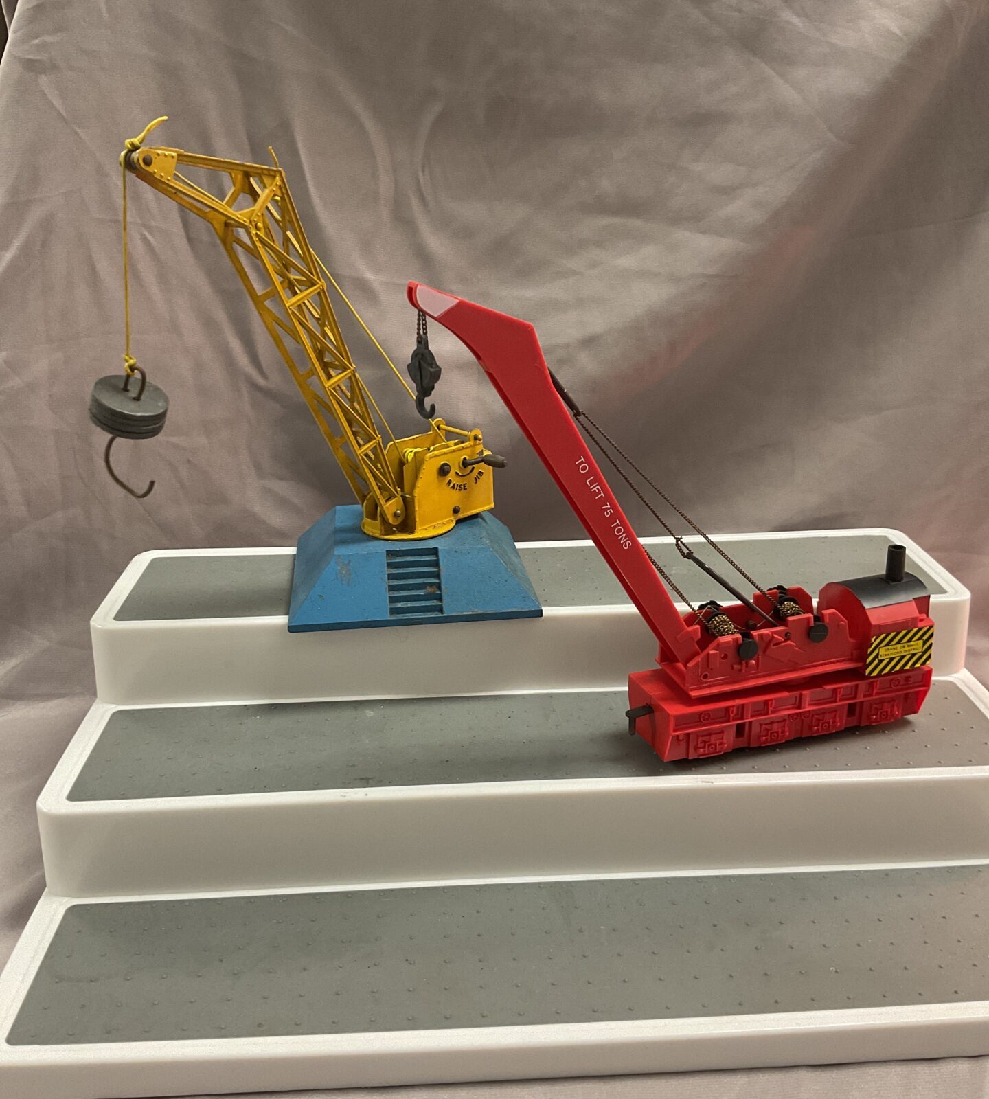 Vintage dinky  trackside crane and rail crane