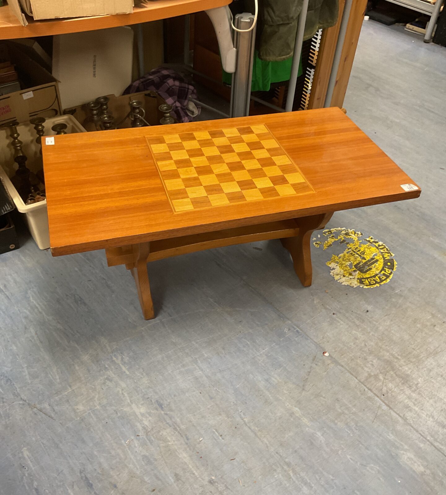 Chess board designed coffee table 36cmx16cm