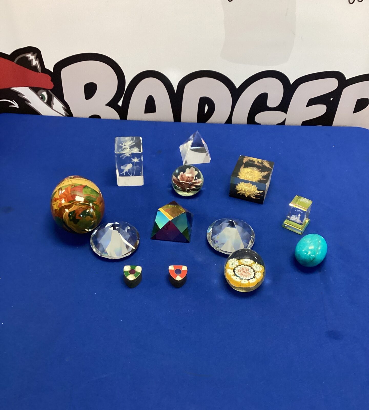 Selection of paperweights
