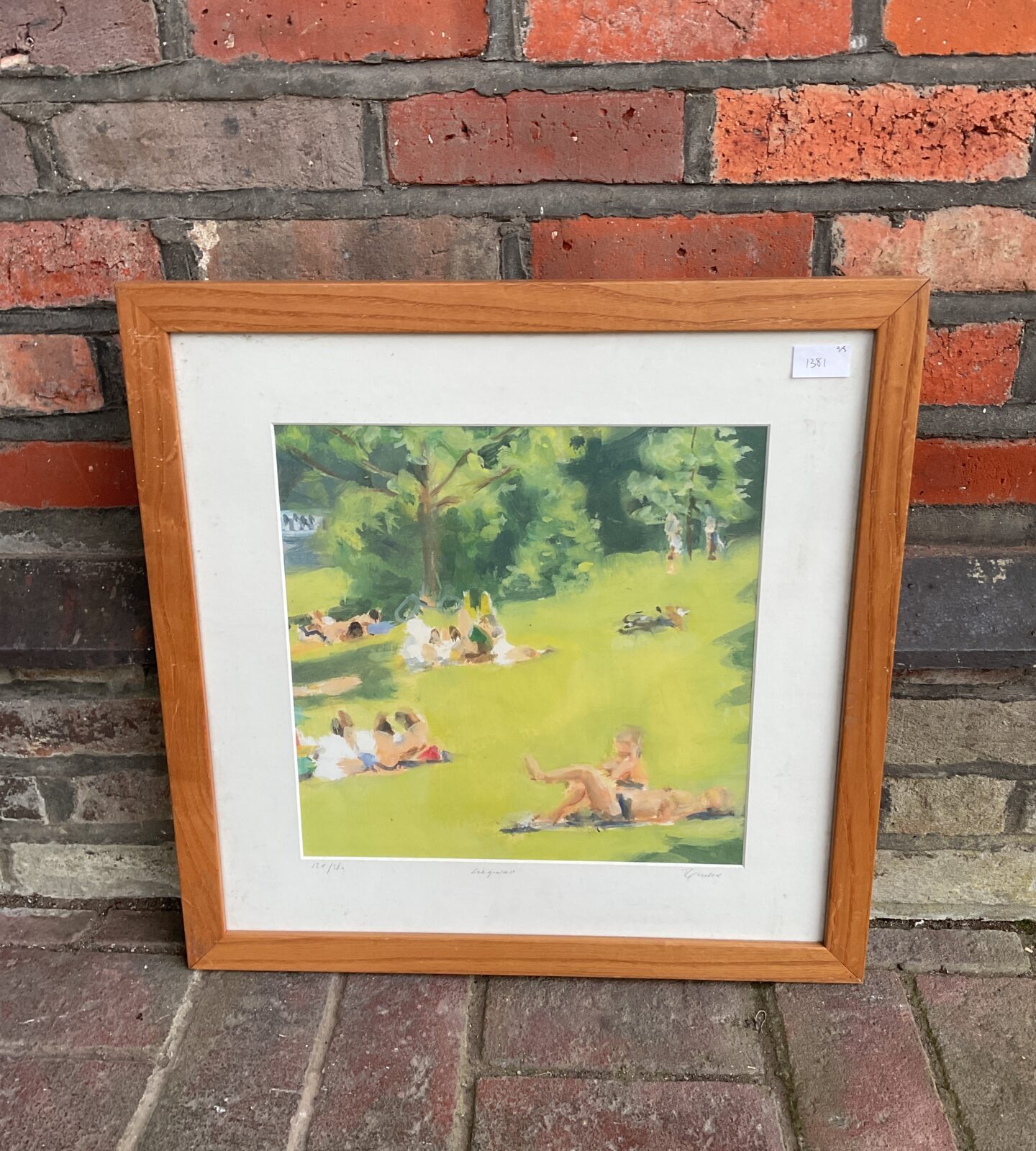 signed limited edition studio print picnic in the park