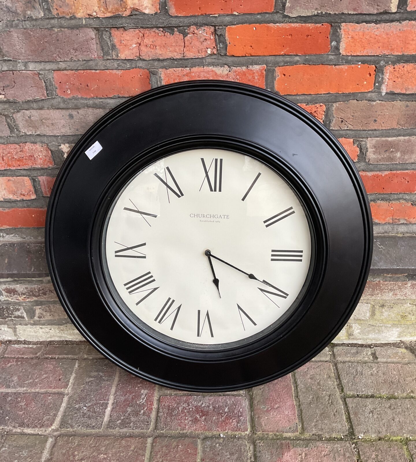 Large churchgate wall clock