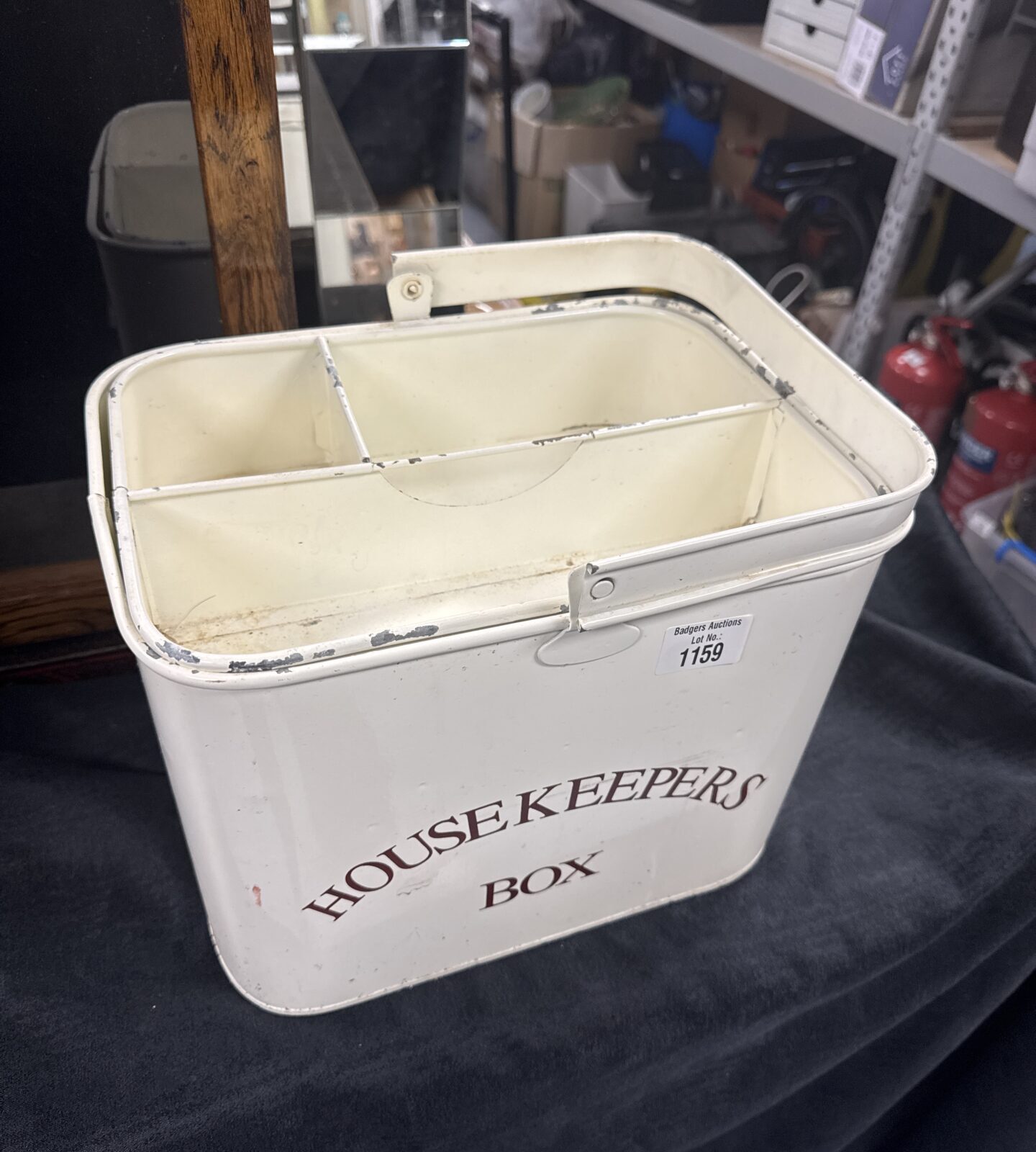 Enamelled housekeepers box