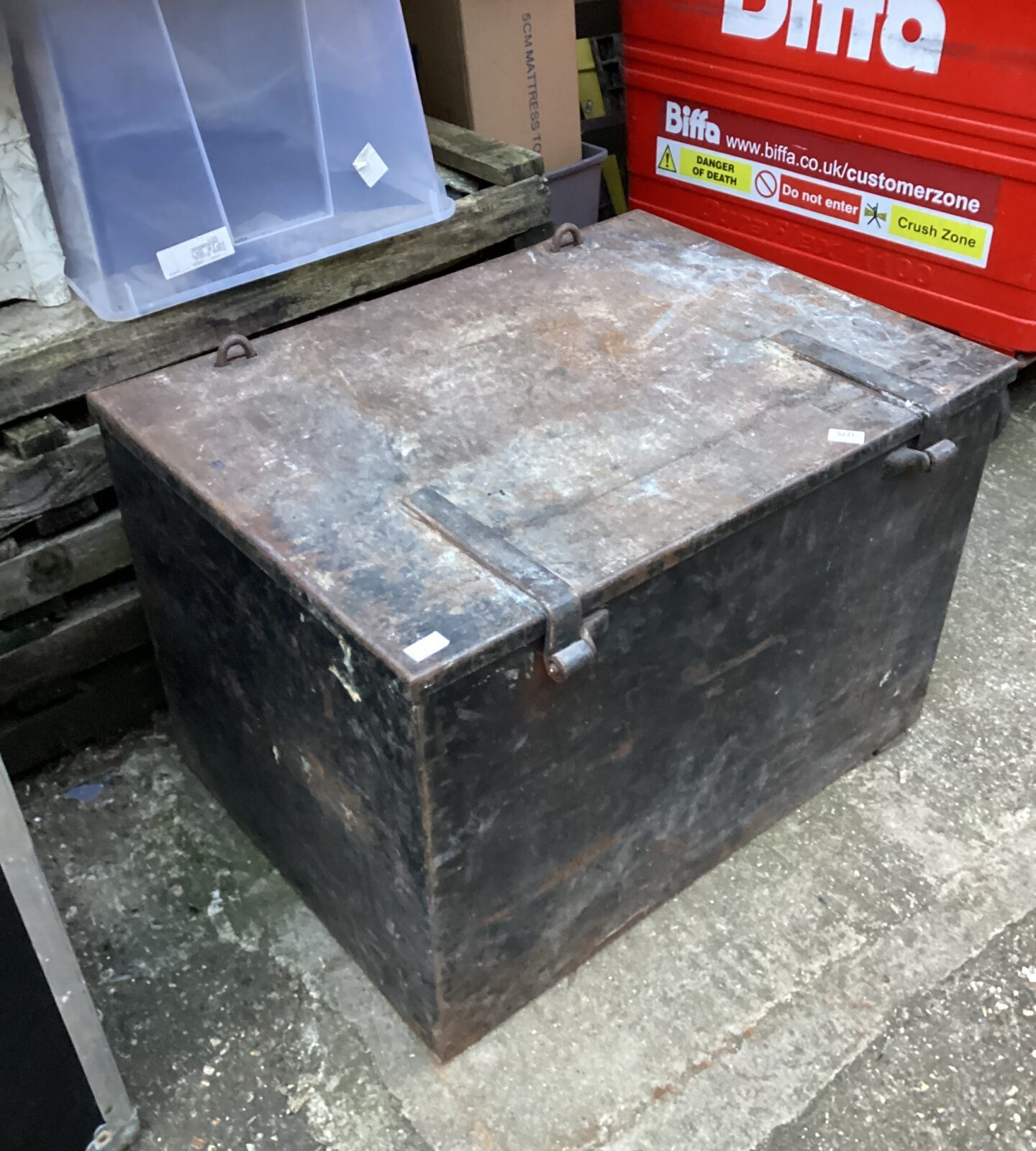 Large metal storage container